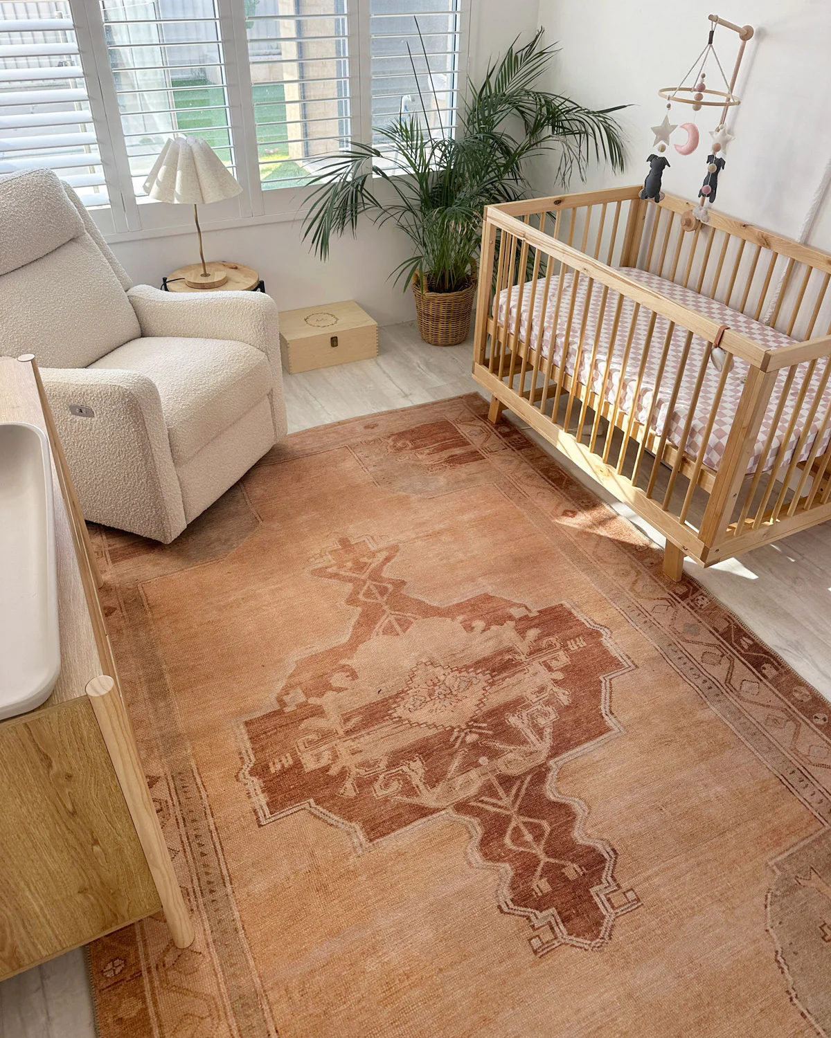 Feliza Cream and Rust Medallion Washable Rug - Image 2