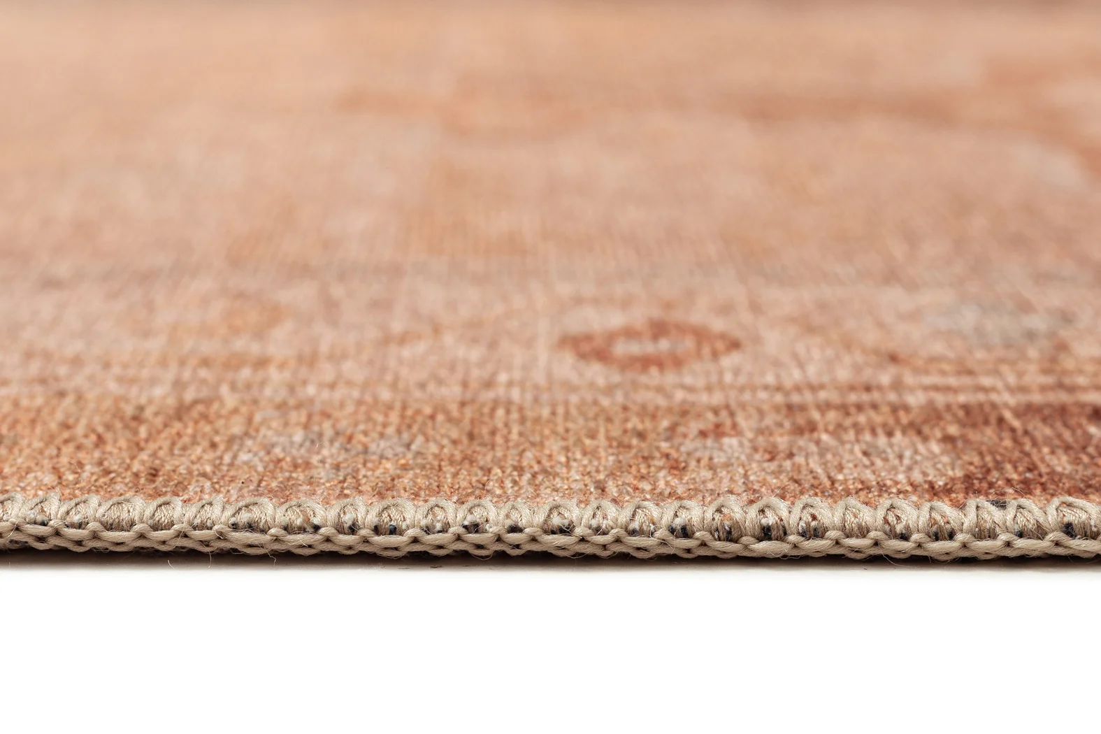 Feliza Cream and Rust Medallion Washable Runner Rug - Image 10