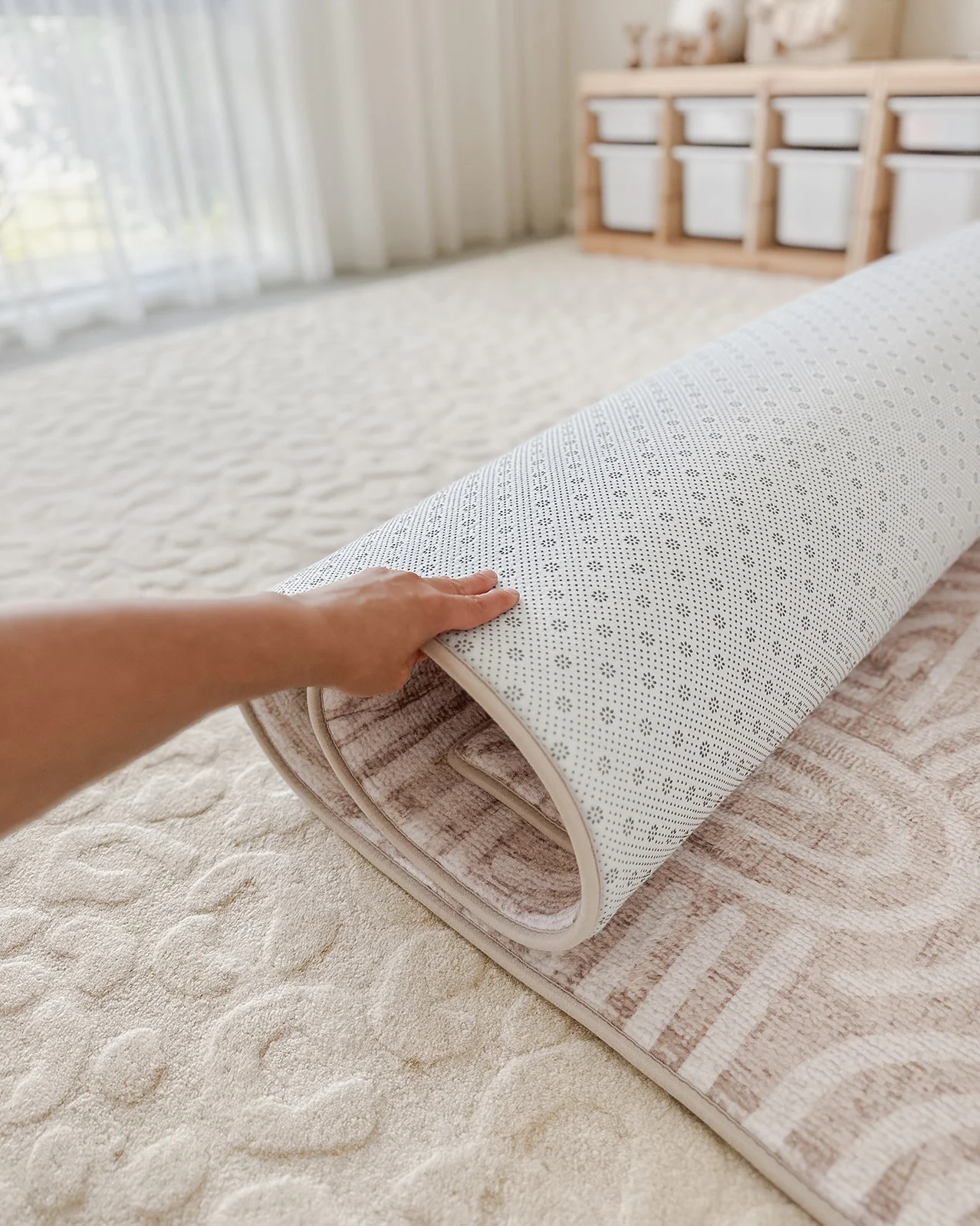 Fifi Cream Plush Rollie Pollie Playmat - Image 5