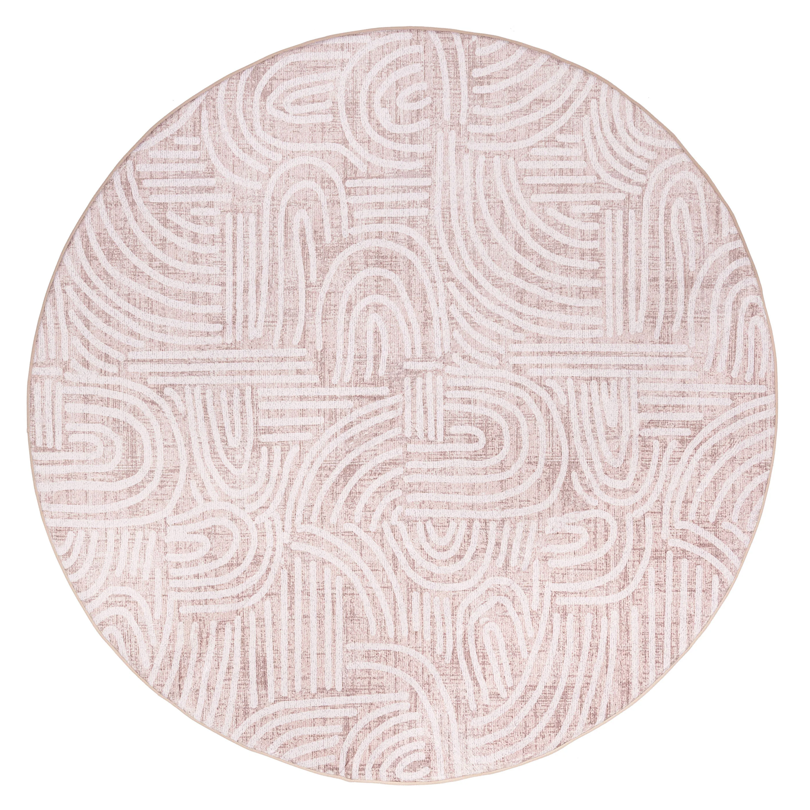 Fifi Cream Plush Rollie Pollie Round Playmat