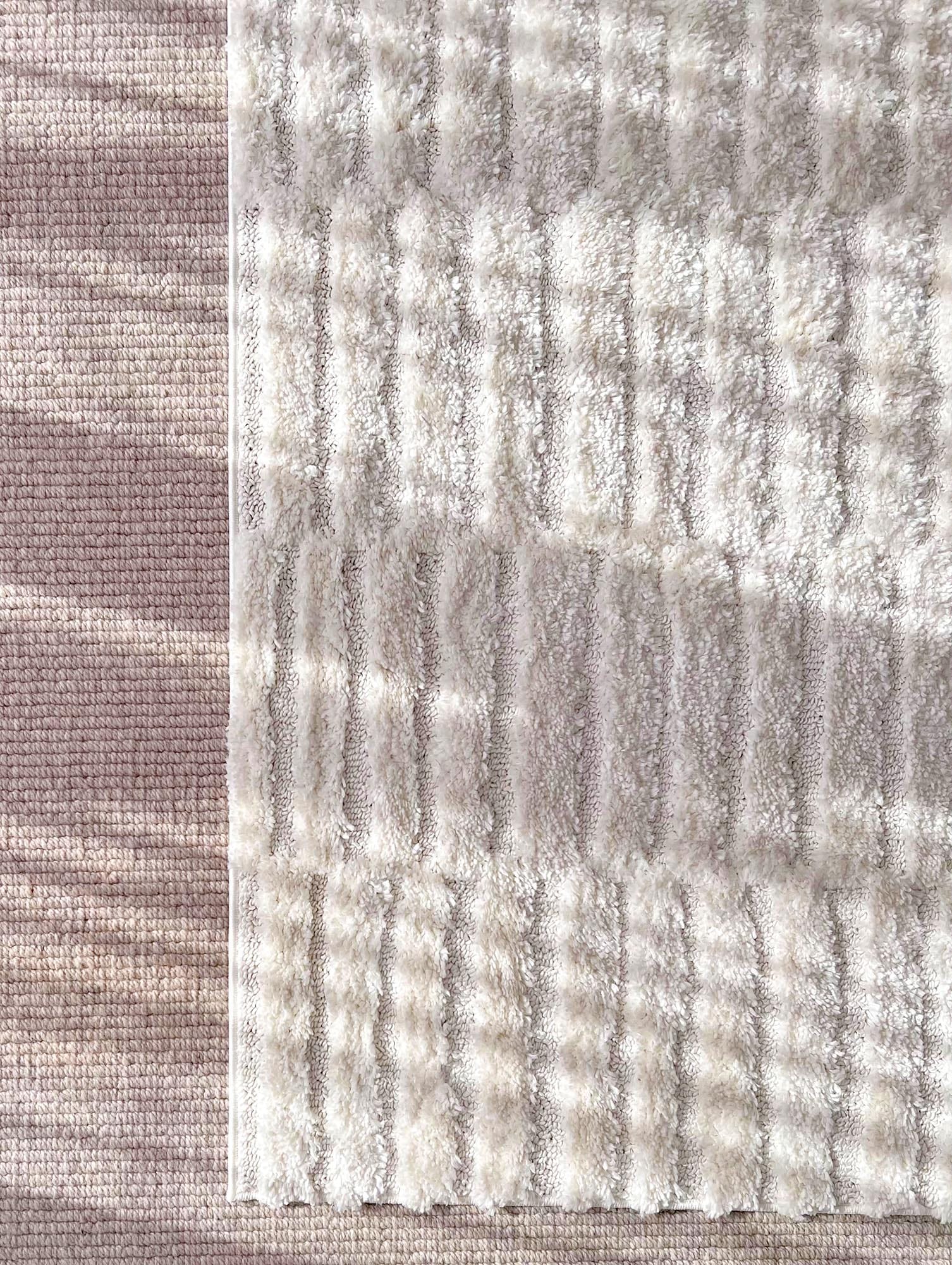 Filippa Ivory Cream Modern Textured Rug - Image 10