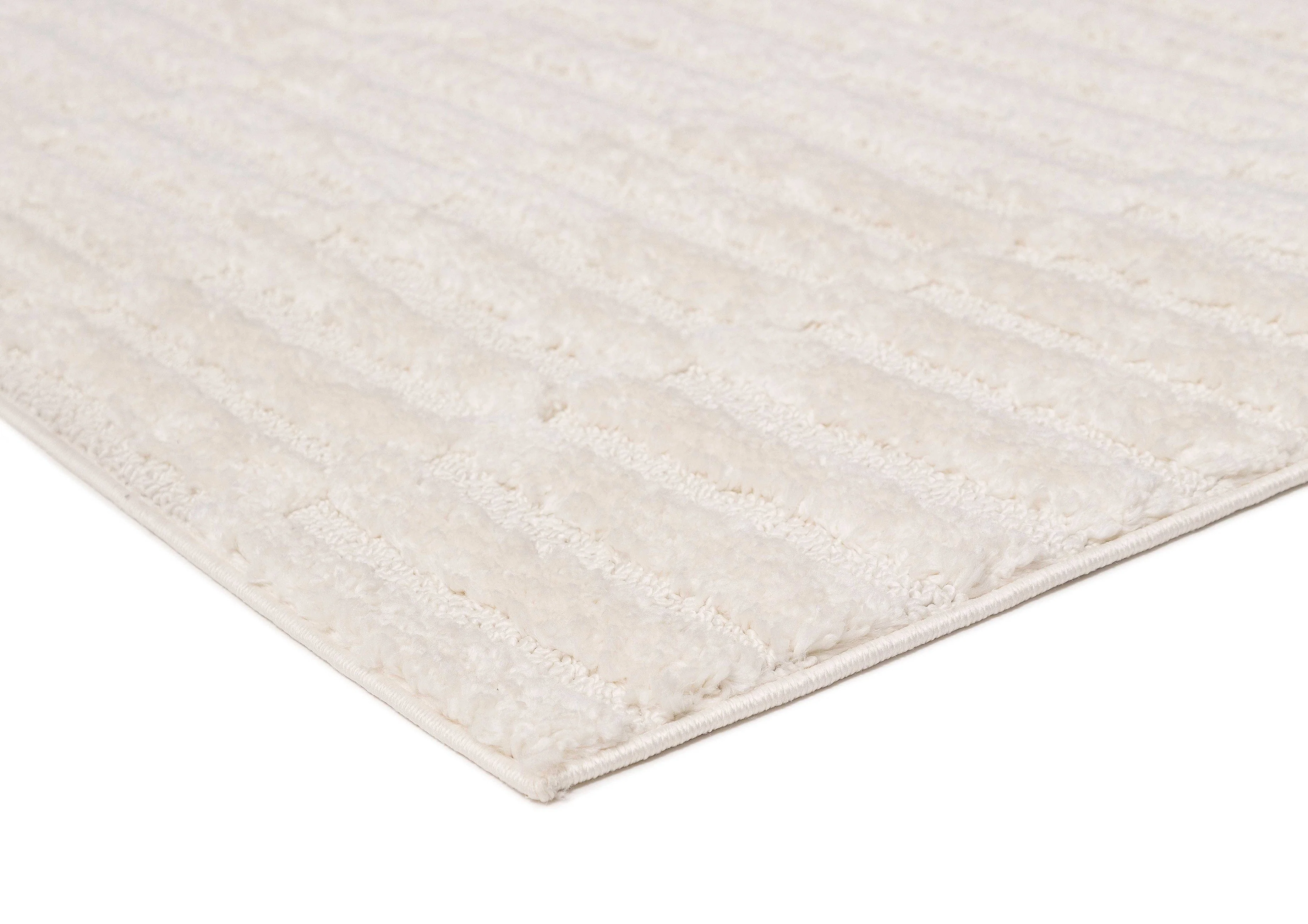 Filippa Ivory Cream Modern Textured Rug - Image 11