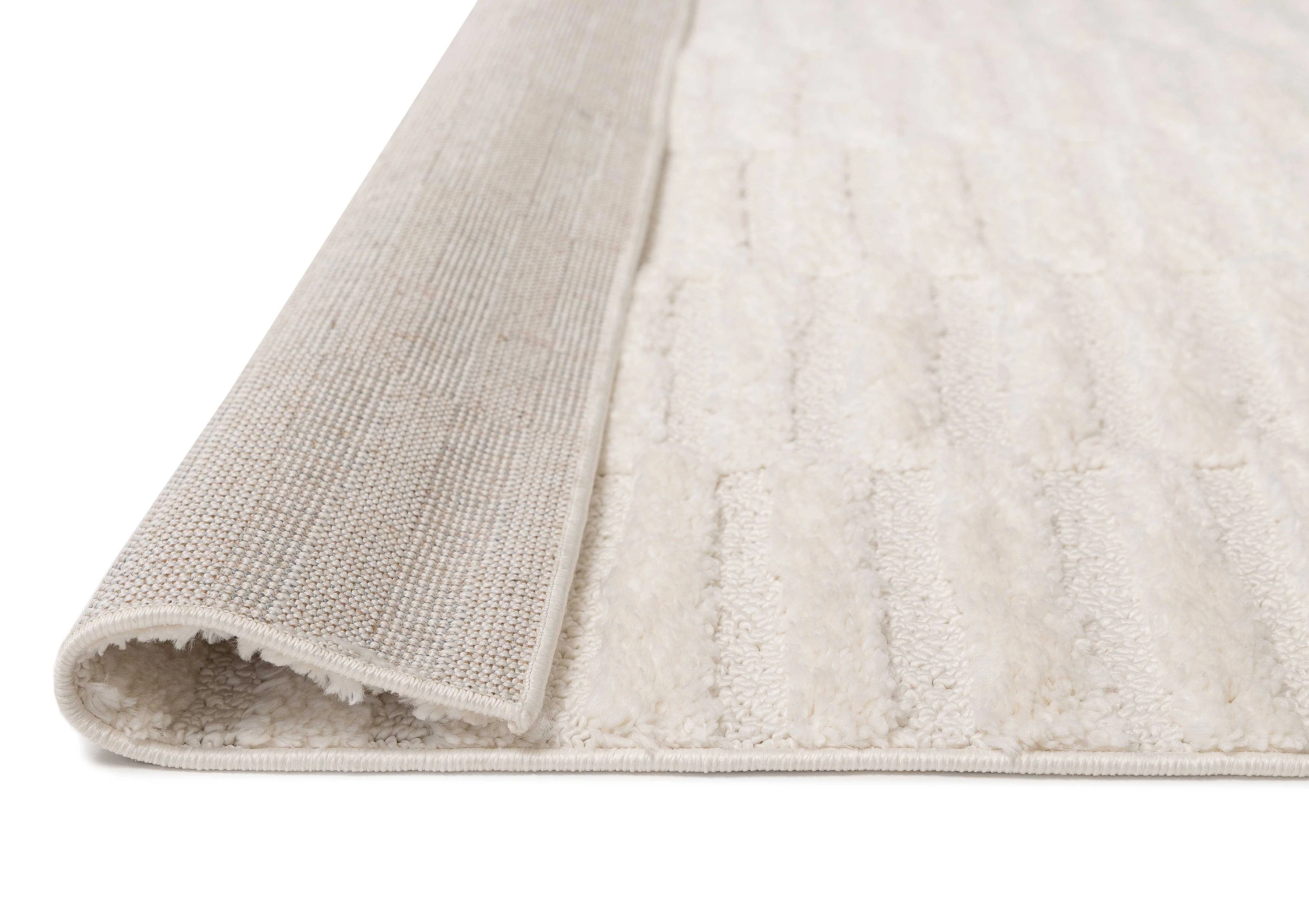 Filippa Ivory Cream Modern Textured Rug - Image 13