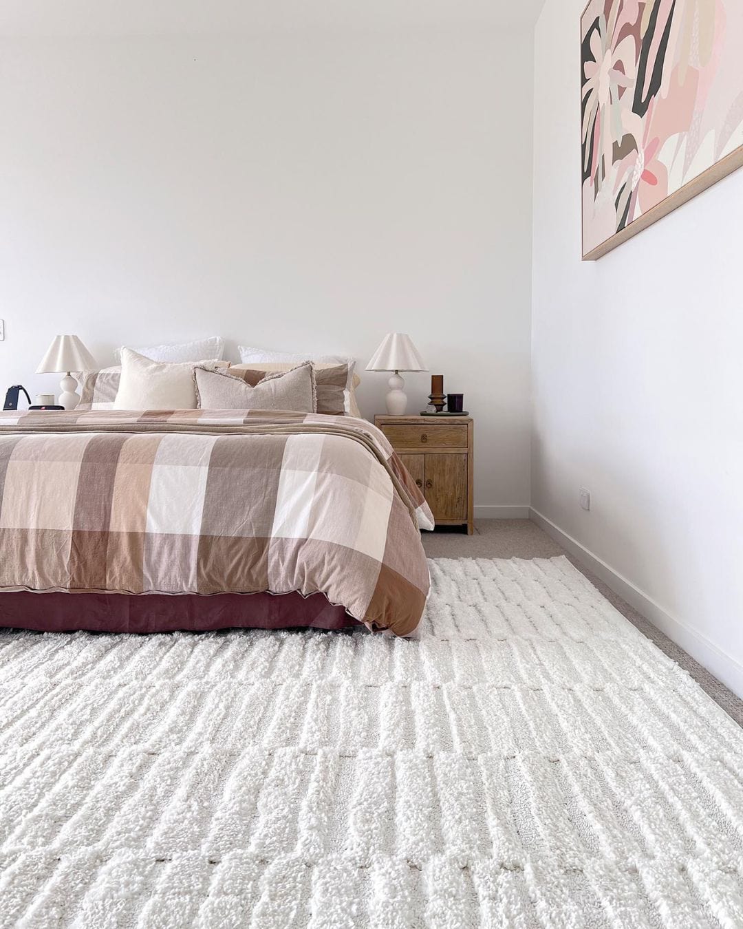 Filippa Ivory Cream Modern Textured Rug - Image 6