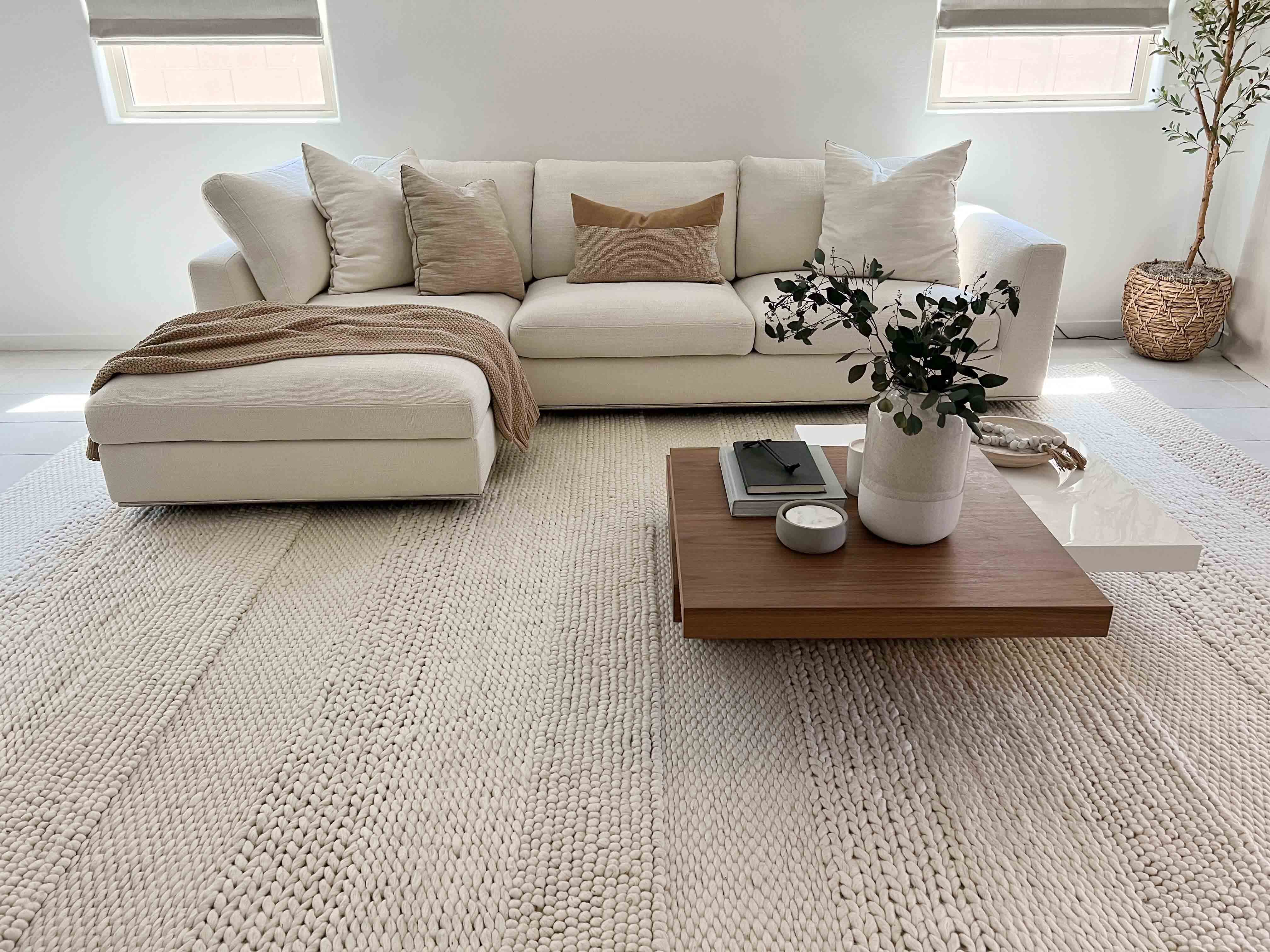 Fleur Ivory Braided and Looped Rug - Image 5