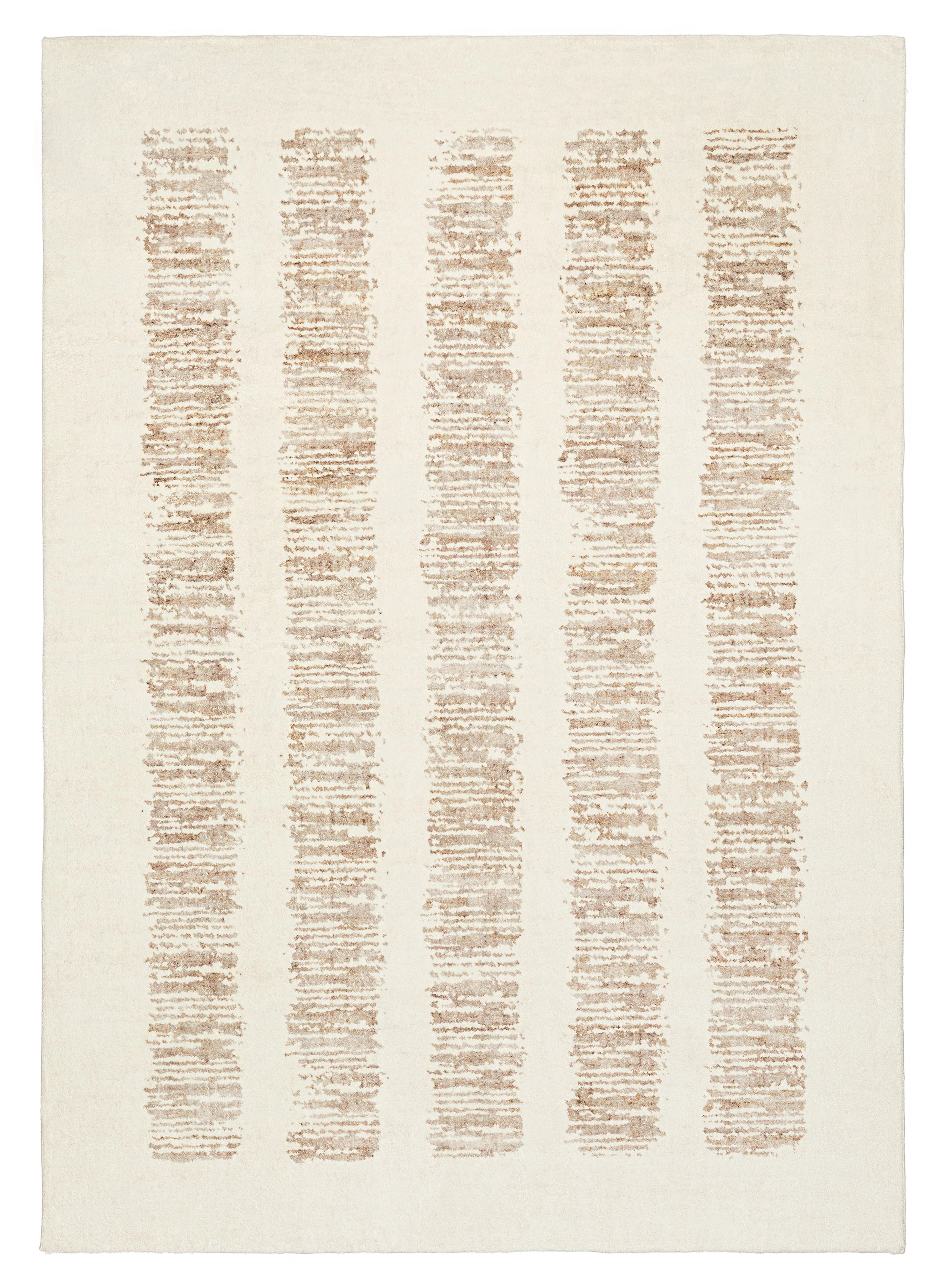 Florrie Beige Abstract Pattern Washable Rug