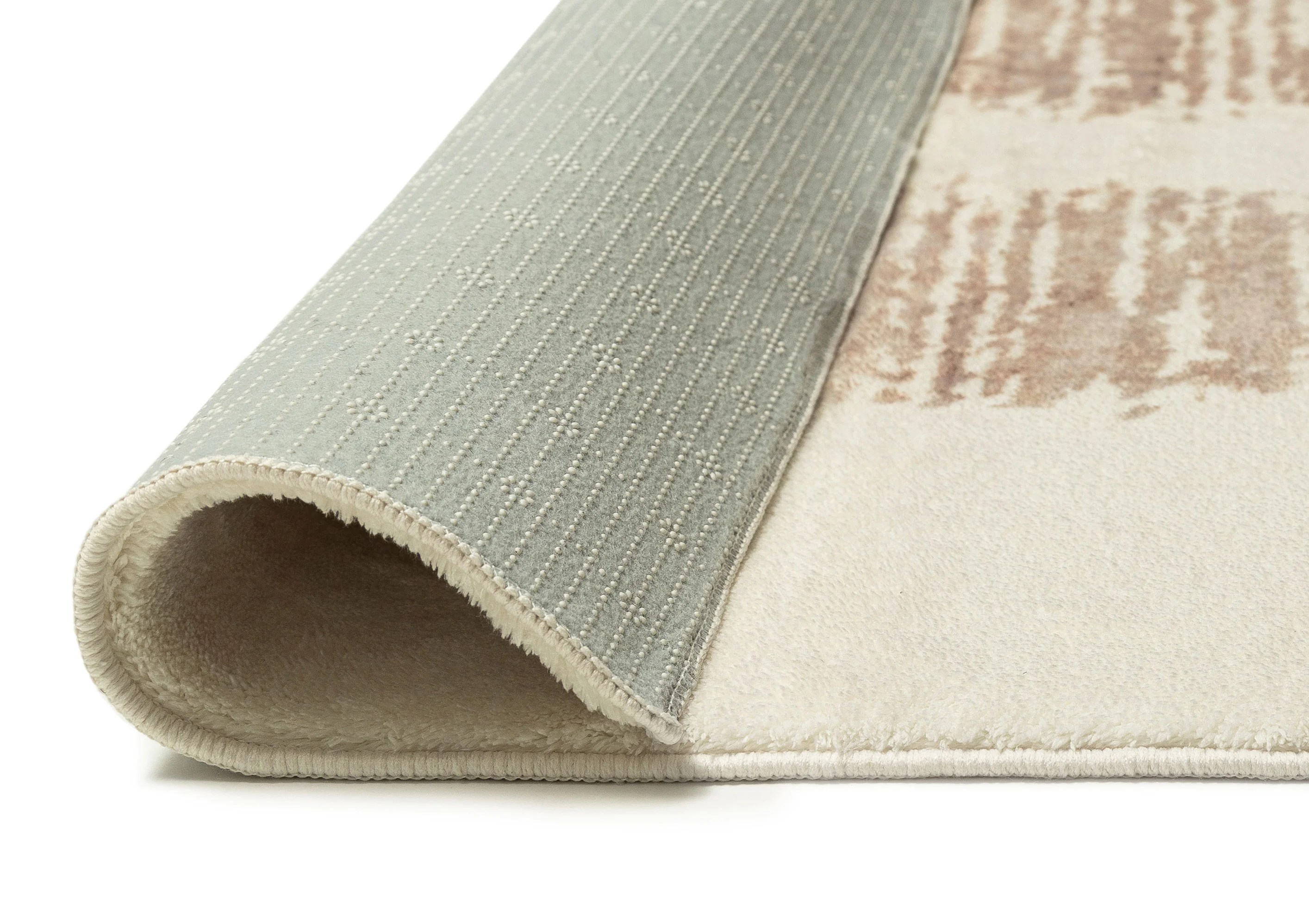 Florrie Beige Abstract Pattern Washable Rug - Image 17