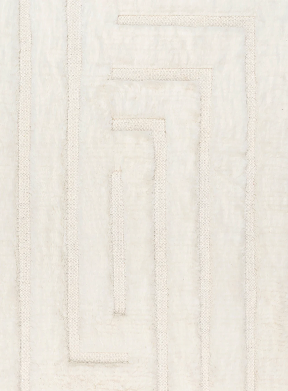 Fontana Ivory Abstract Textured Wool Rug - Image 10