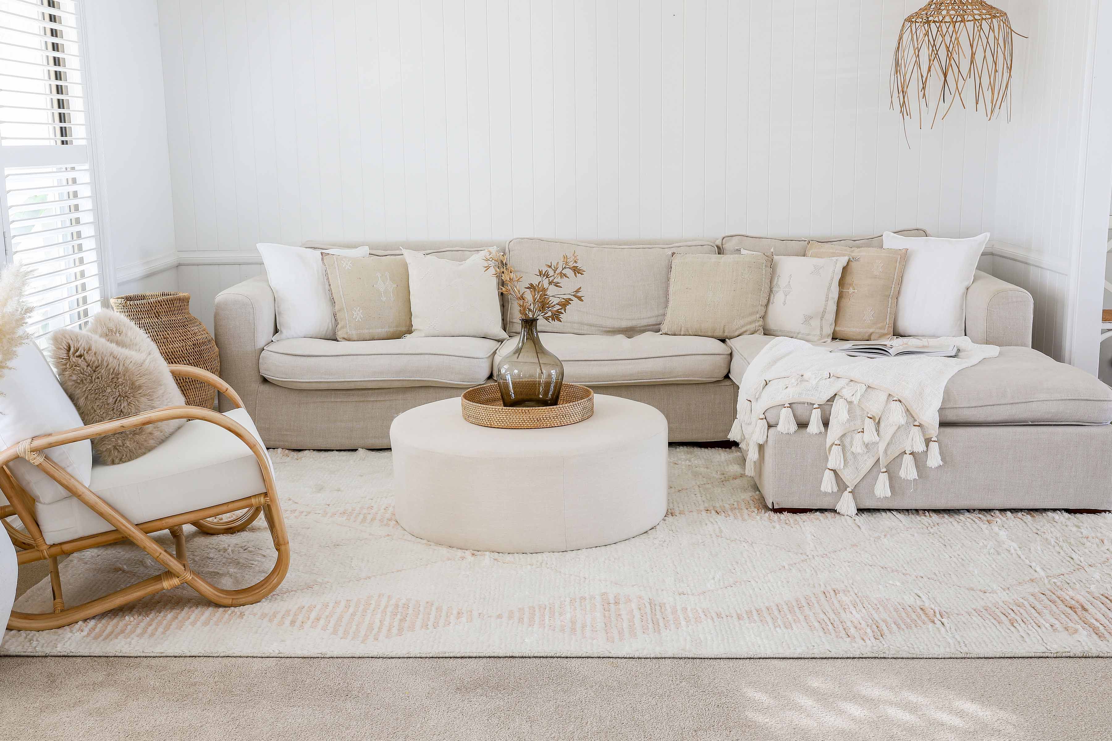 Frankie Ivory and Beige Tribal P.E.T Rug - Image 11