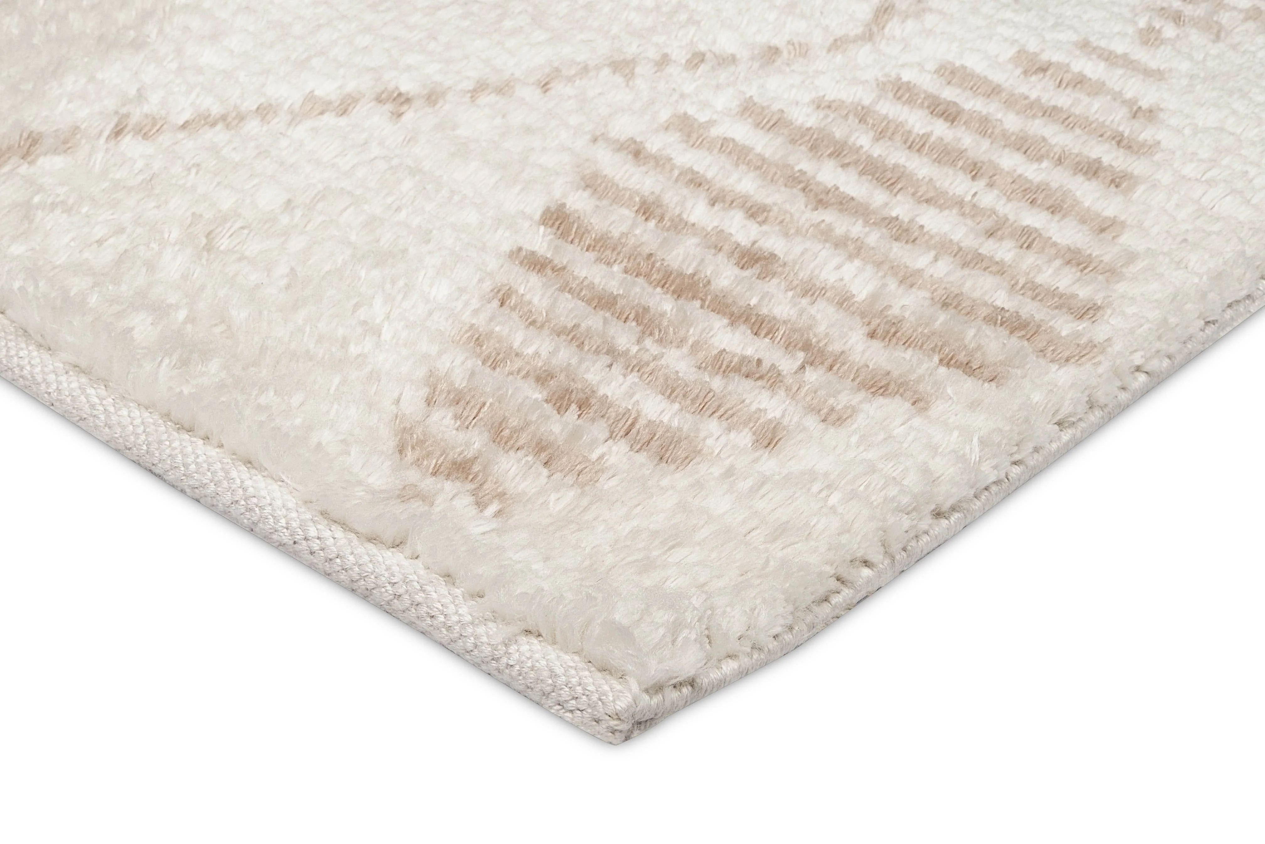 Frankie Ivory and Beige Tribal P.E.T Rug - Image 12