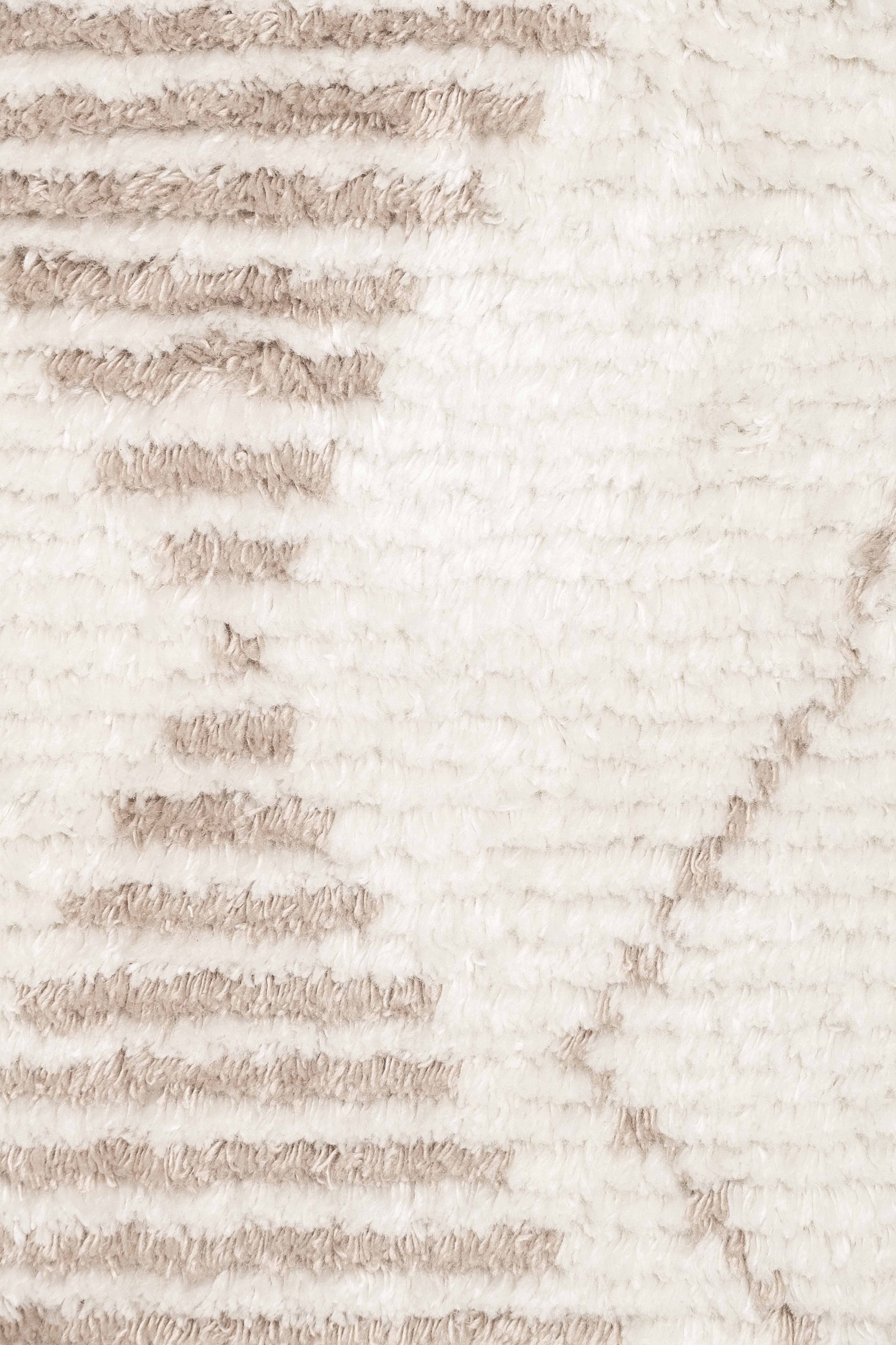 Frankie Ivory and Beige Tribal P.E.T Rug - Image 15