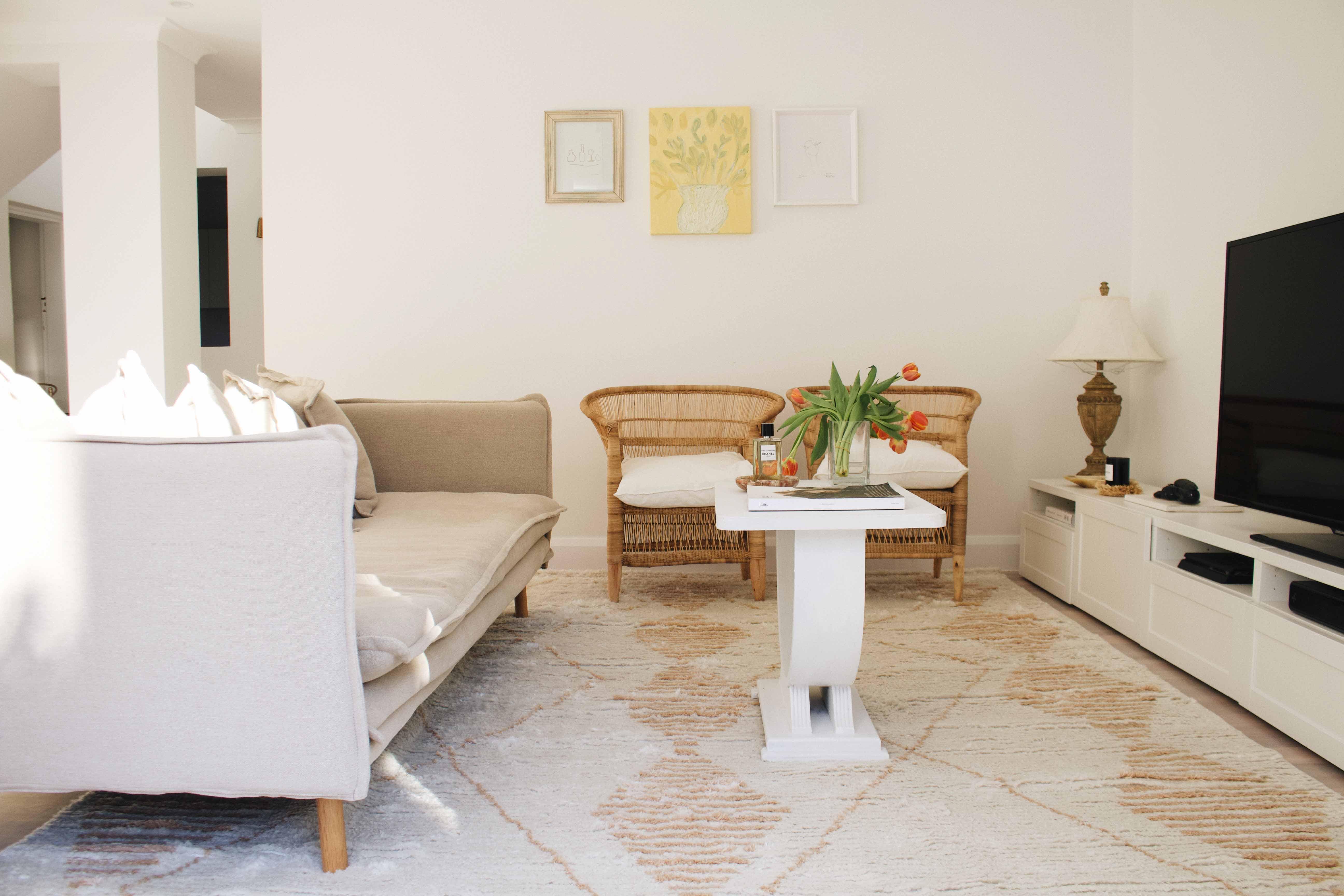 Frankie Ivory and Beige Tribal P.E.T Rug - Image 3