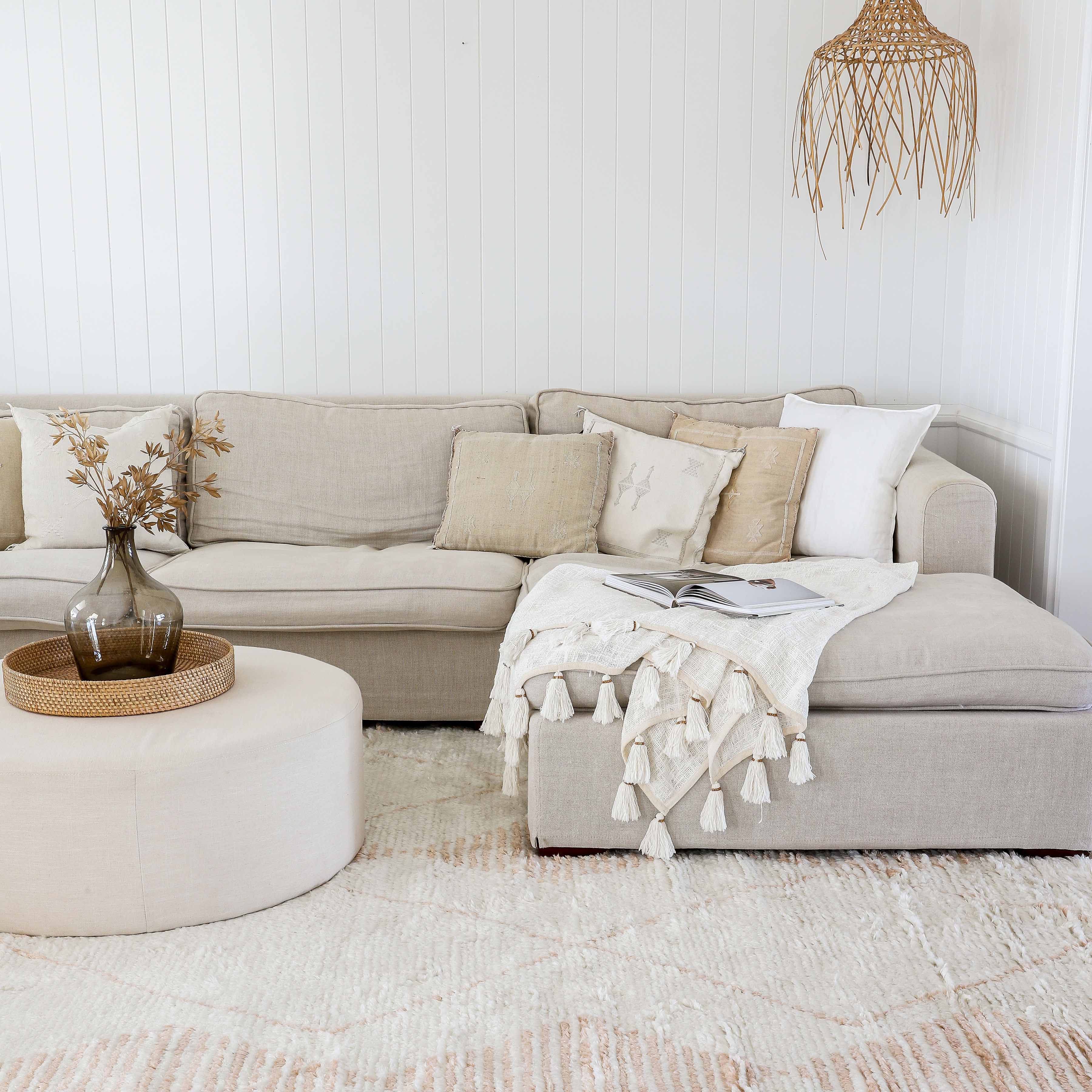Frankie Ivory and Beige Tribal P.E.T Rug - Image 8