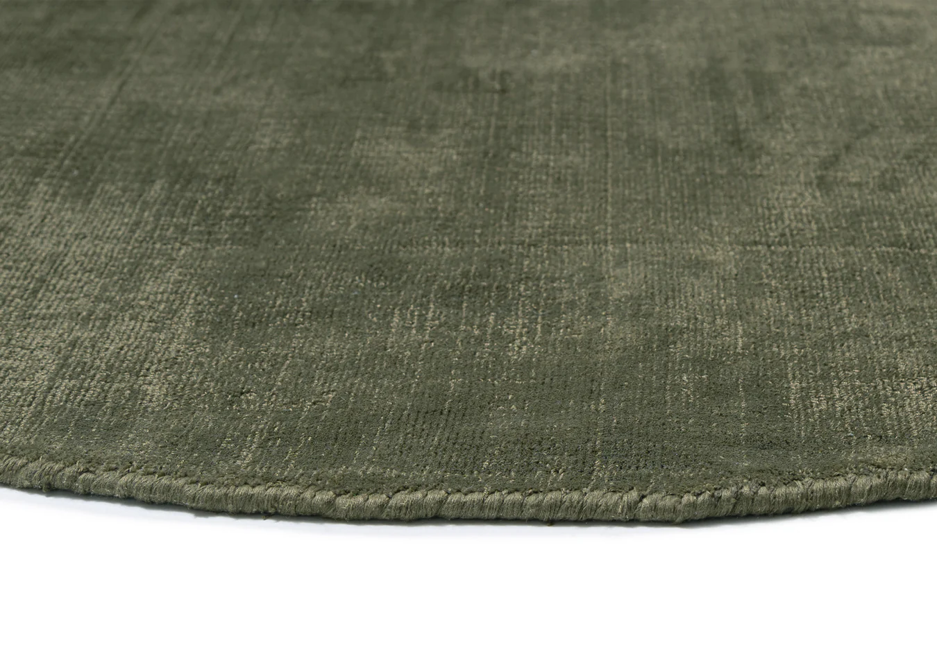 Franz Green Handwoven Round Rug - Image 4