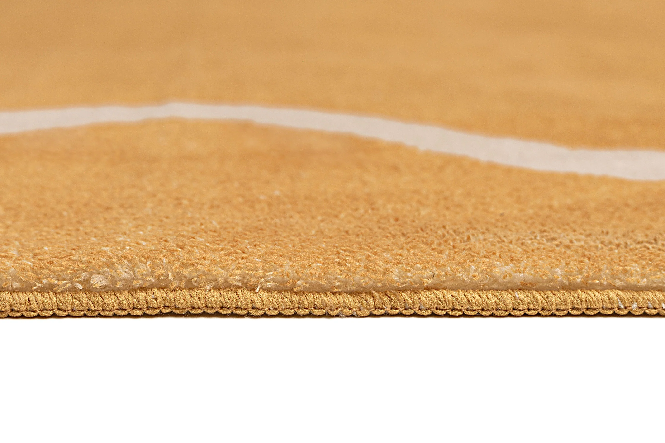 Frida Mustard and Cream Wiggle Bordered Washable Rug - Image 17