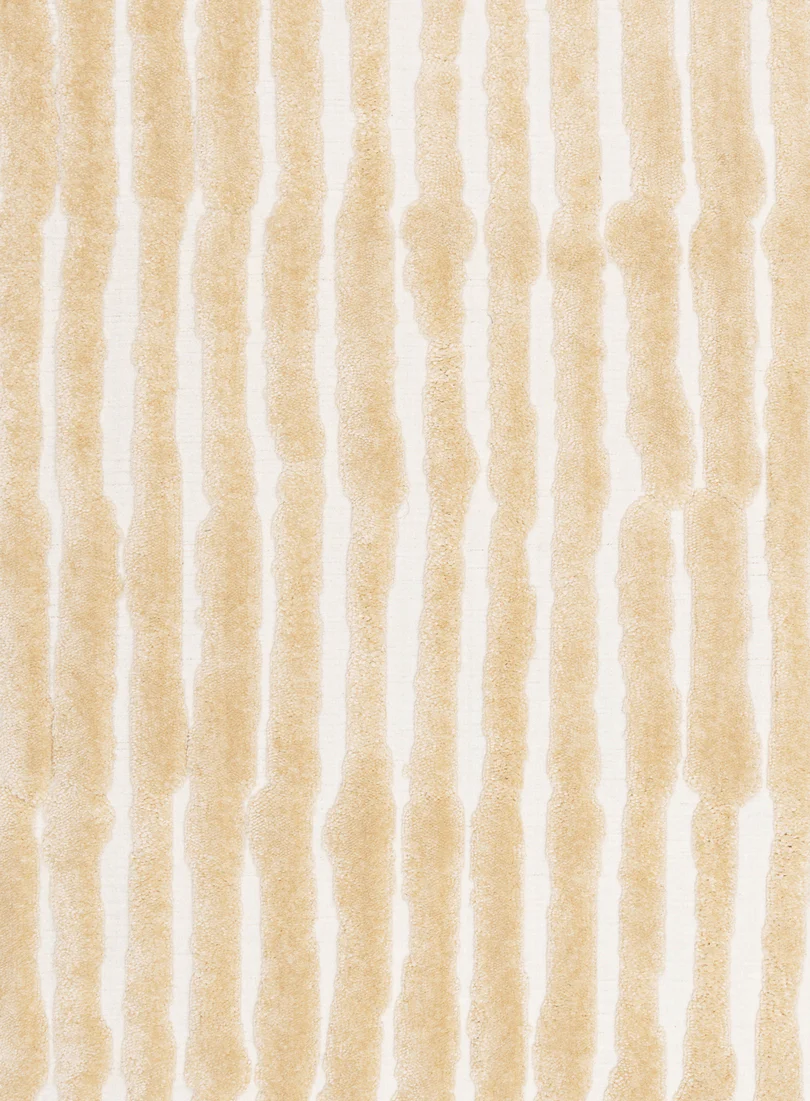 Fritzie Champagne Abstract Striped Round Rug - Image 8