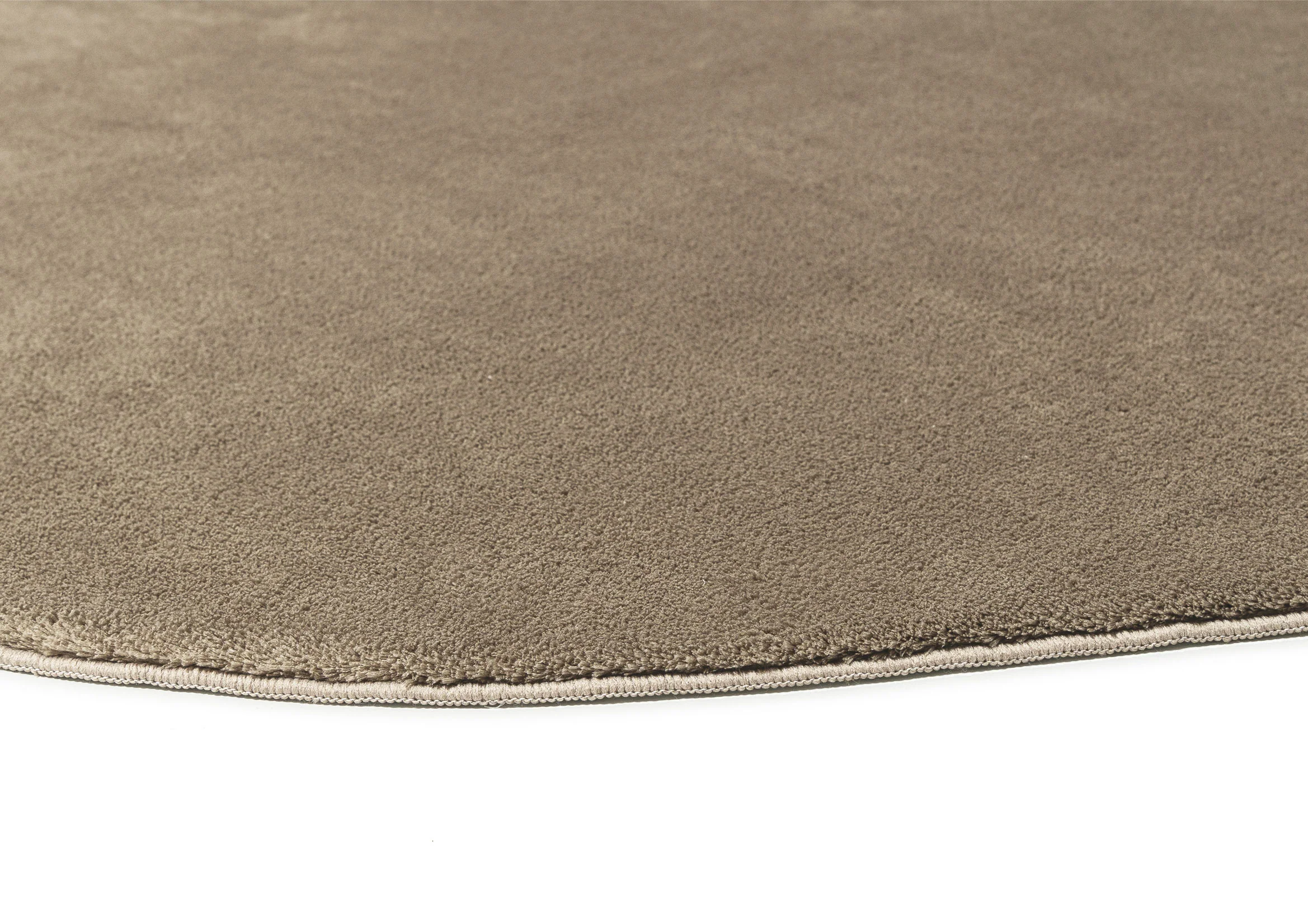 Gayle Taupe Brown Irregular Round Washable Rug - Image 5