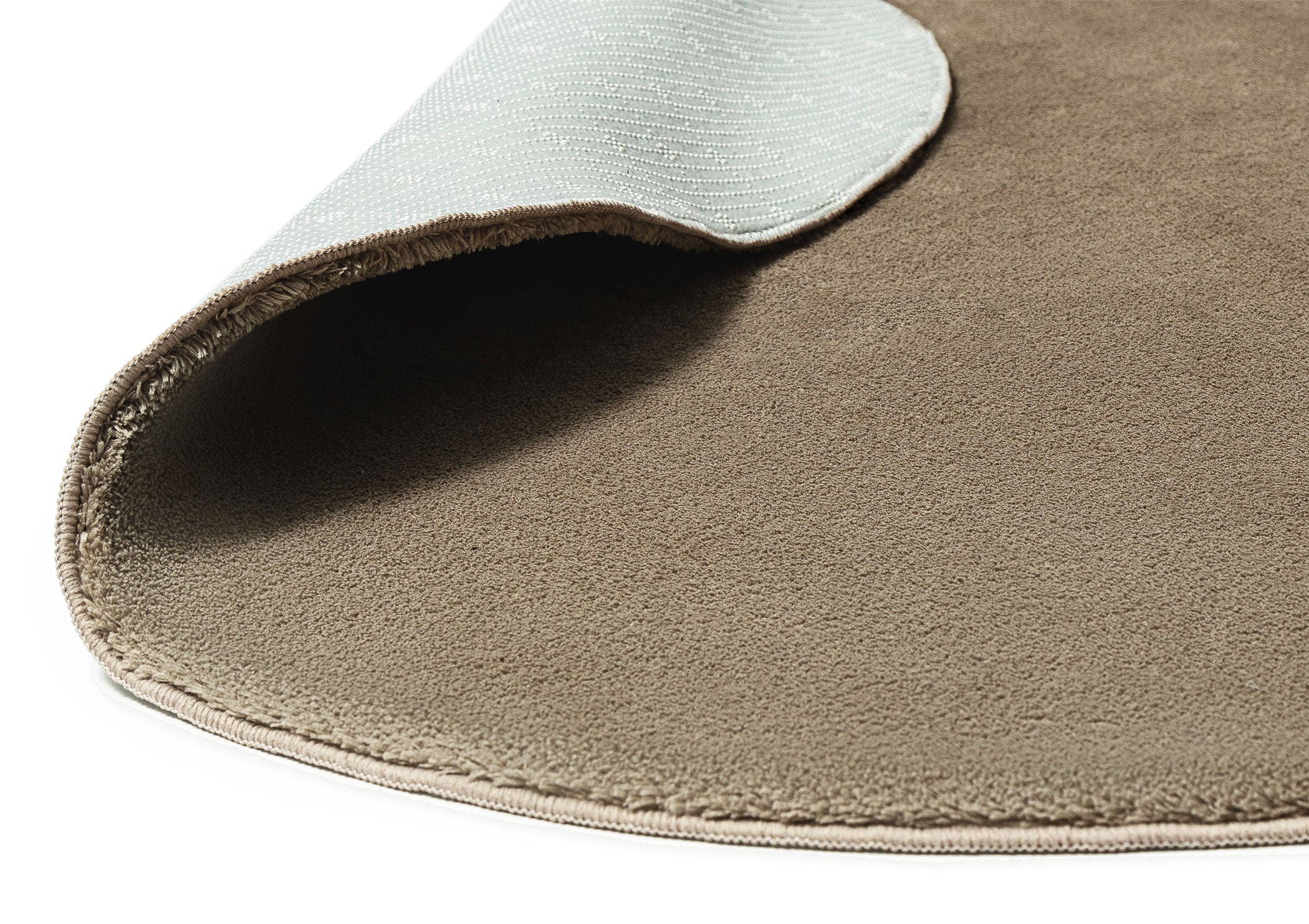 Gayle Taupe Brown Irregular Round Washable Rug - Image 6