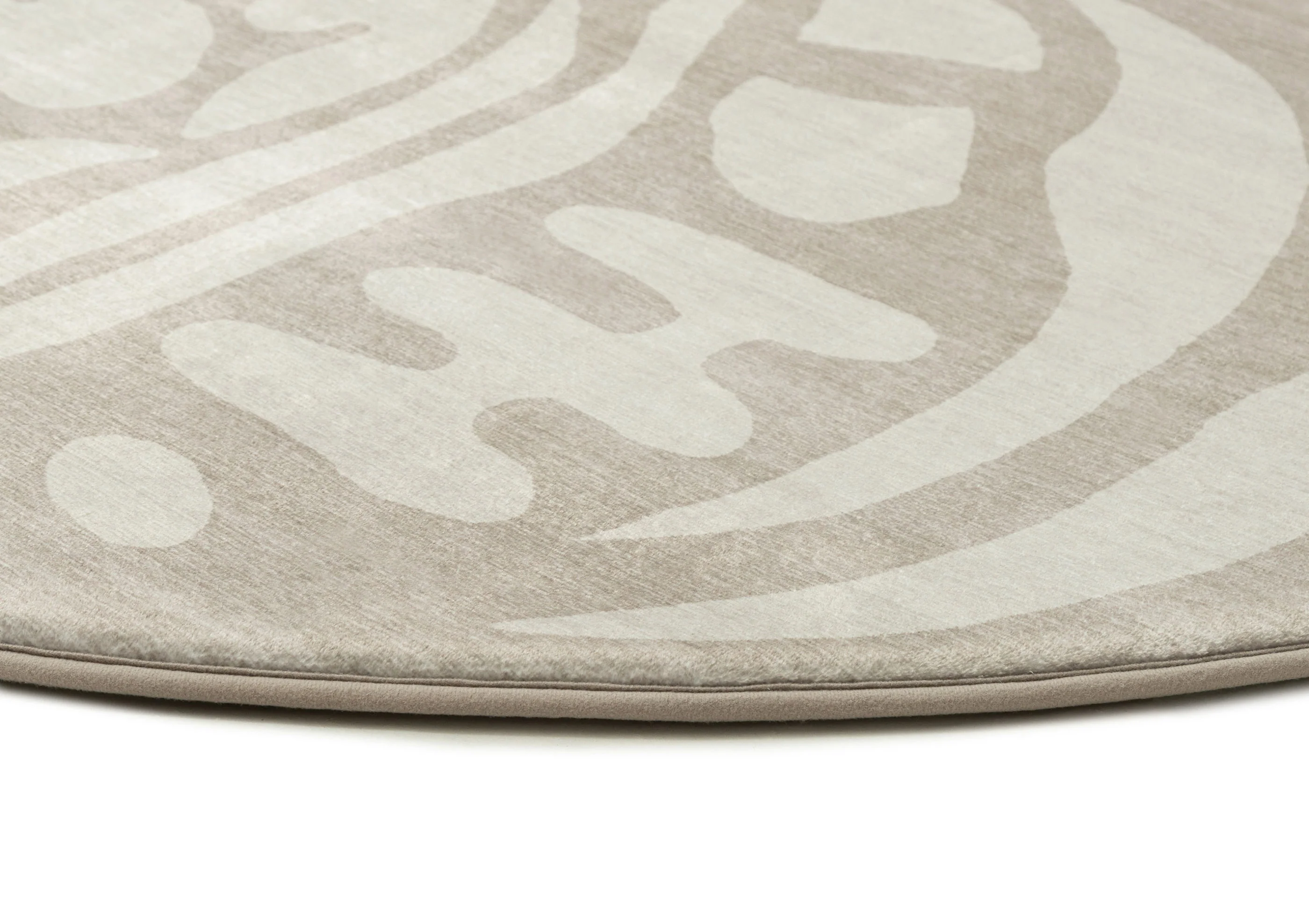 Gerda Green Grey Leaves Rollie Pollie Round Playmat - Image 10