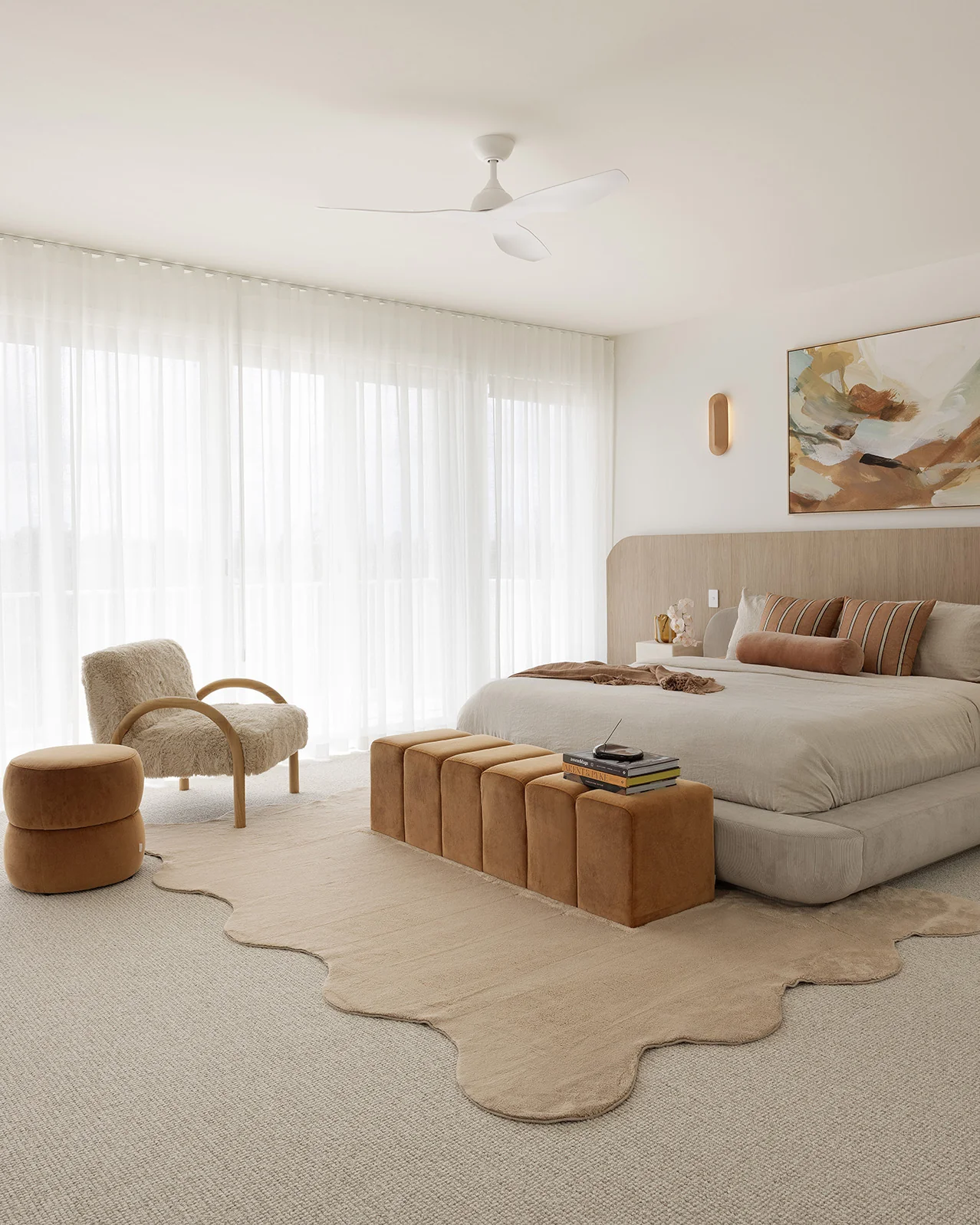 Gerri Brown Scallop Washable Rug - Image 2