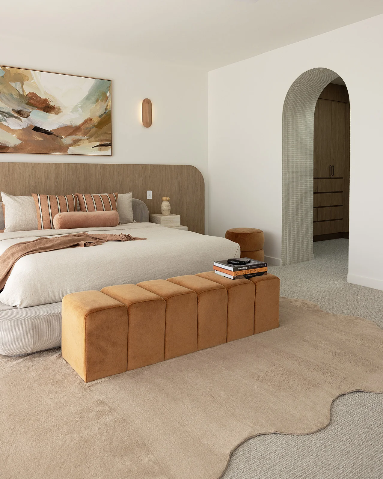Gerri Brown Scallop Washable Rug - Image 4