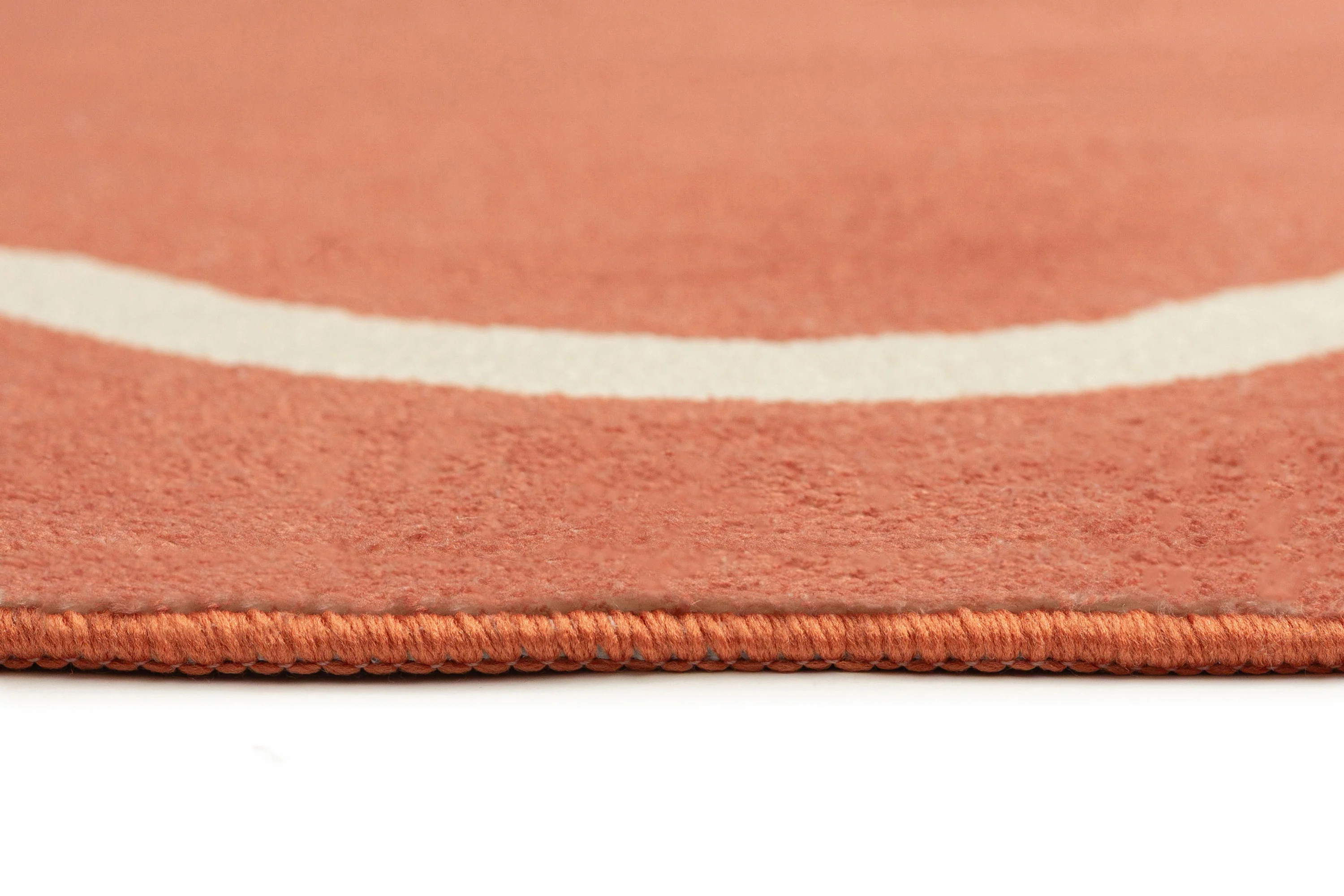 Gertrude Pink and Cream Wiggle Bordered Washable Rug - Image 10