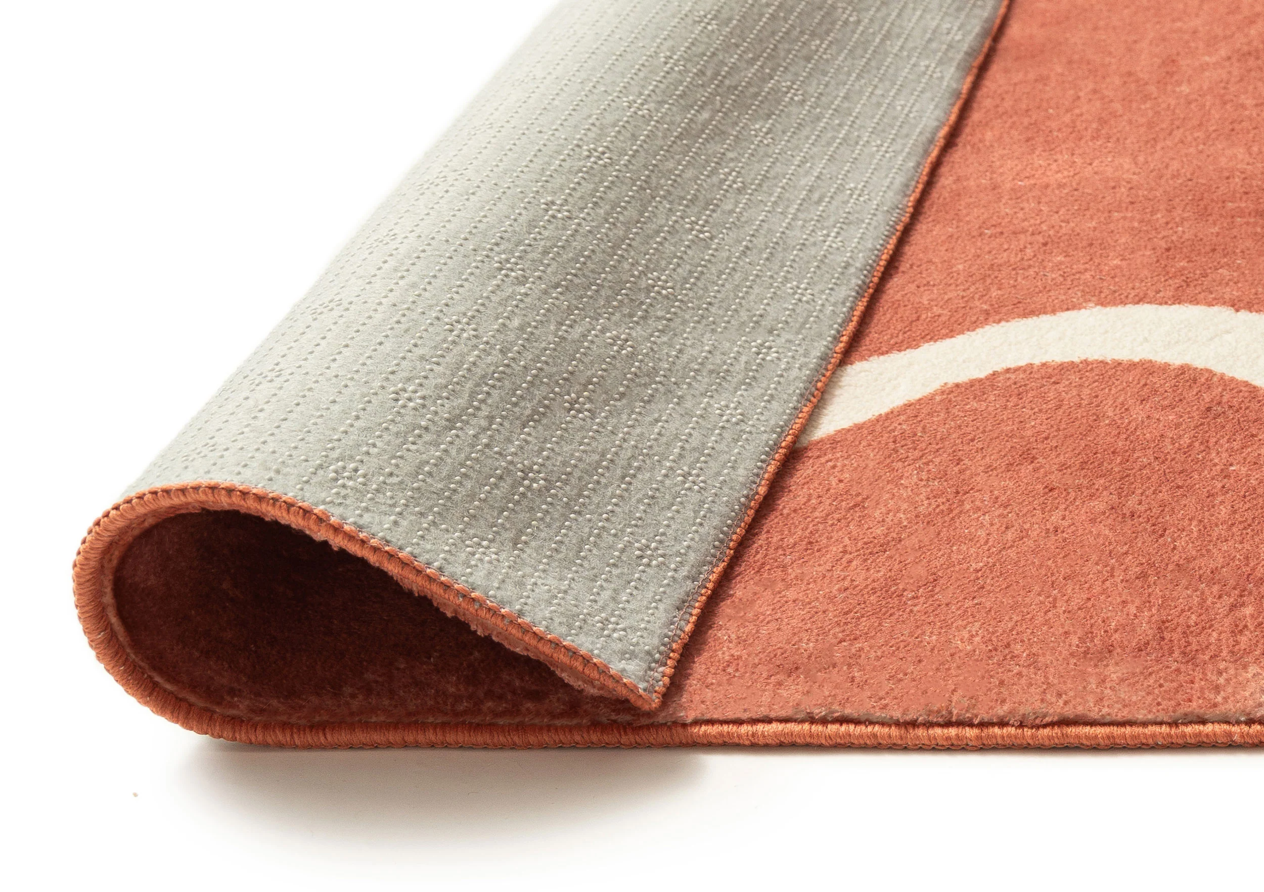 Gertrude Pink and Cream Wiggle Bordered Washable Rug - Image 9