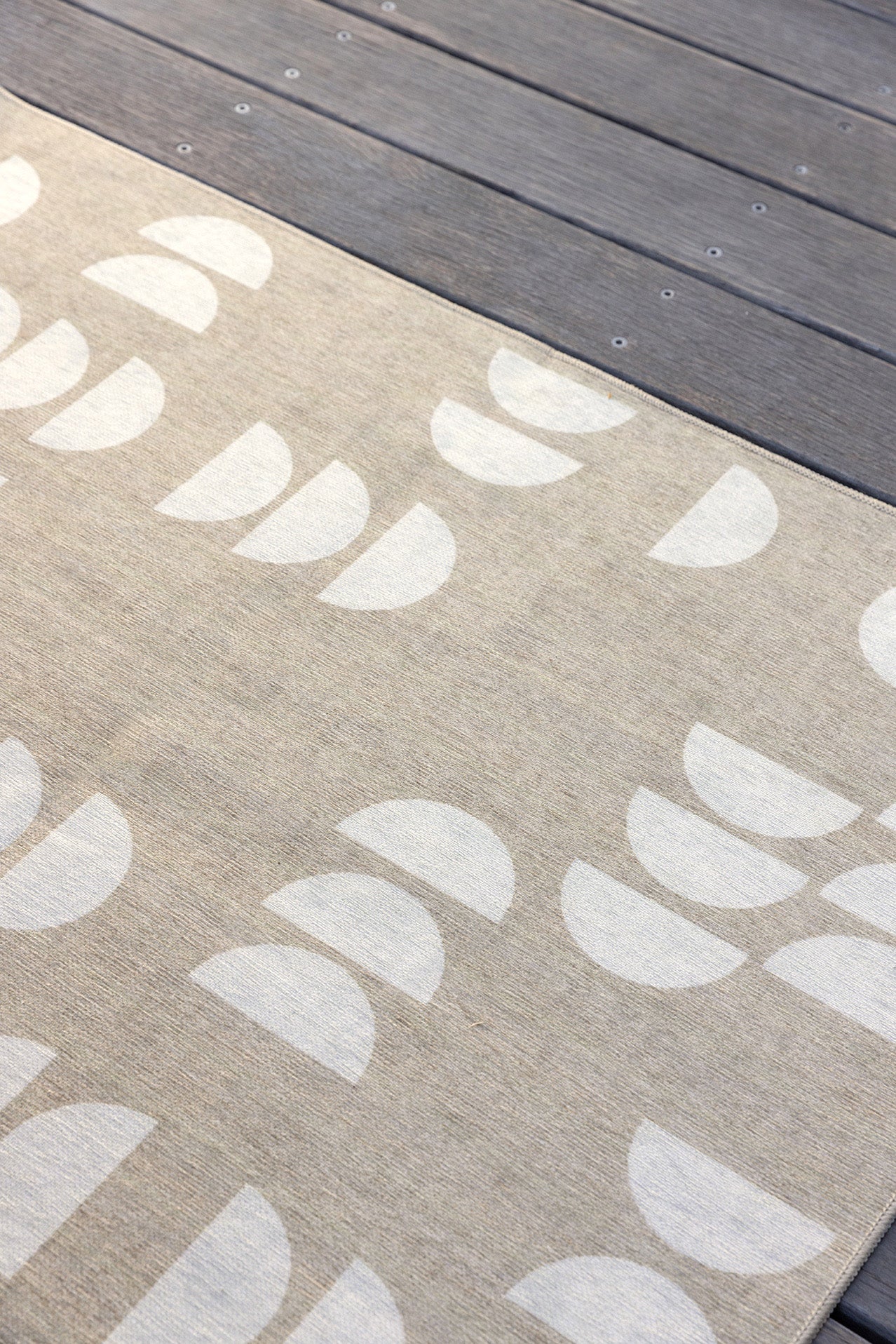 Gianna Beige Ivory Indoor Outdoor Washable Rug - Image 5