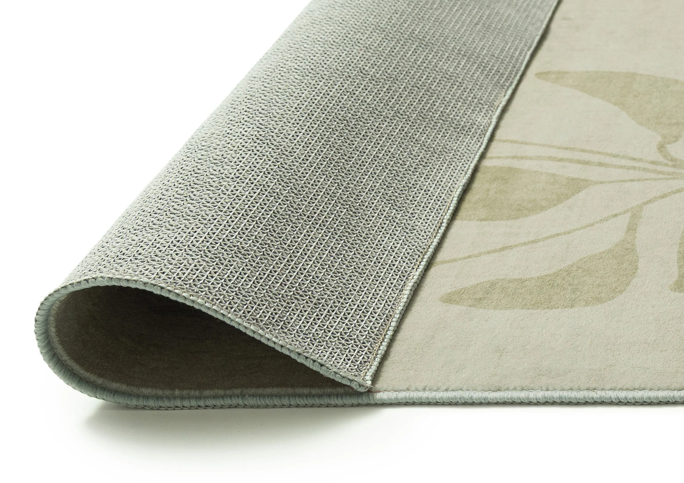 Glaiza Green Botanical Border Washable Rug - Image 4