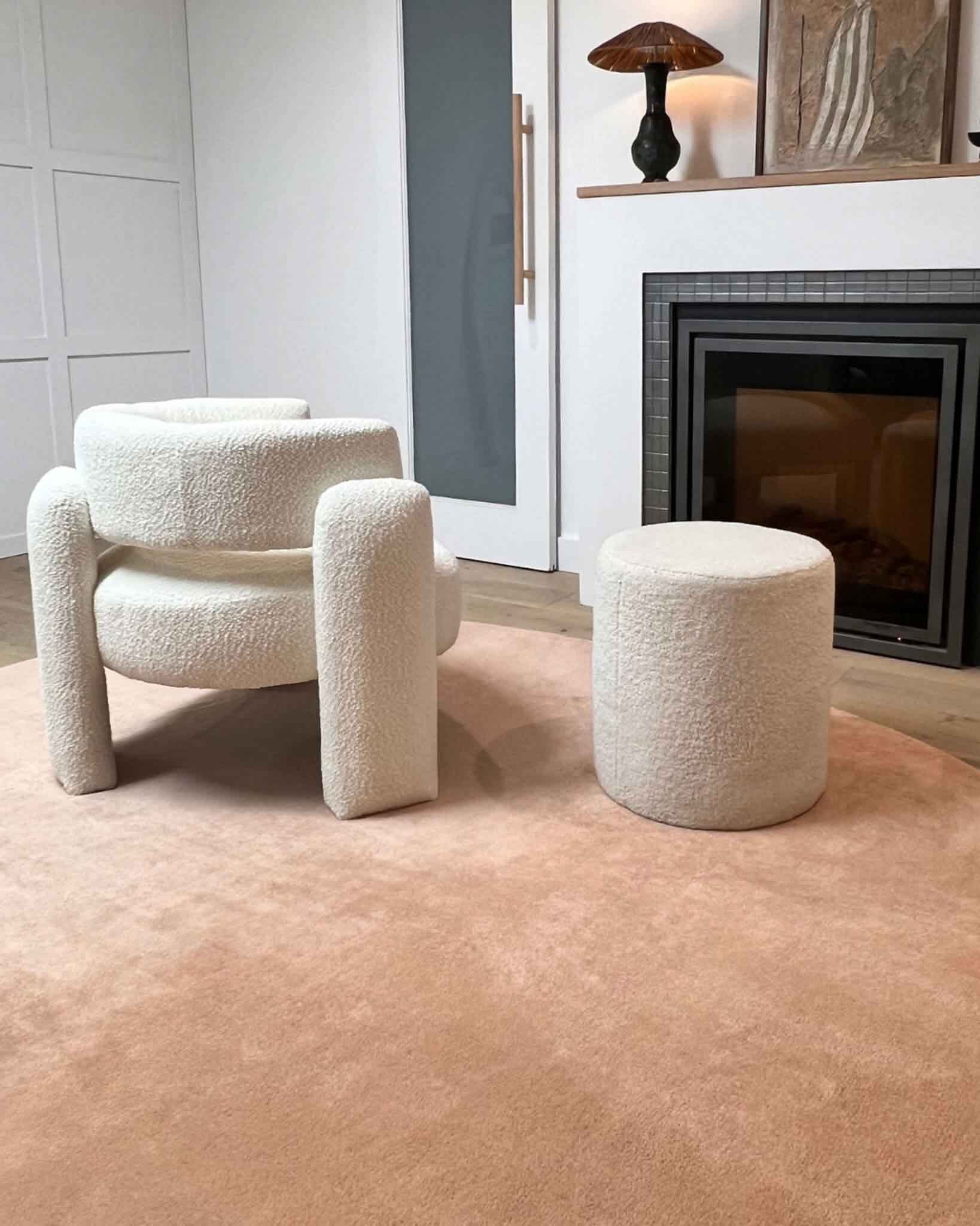 Golea Dark Beige Irregular Shape Washable Rug - Image 7