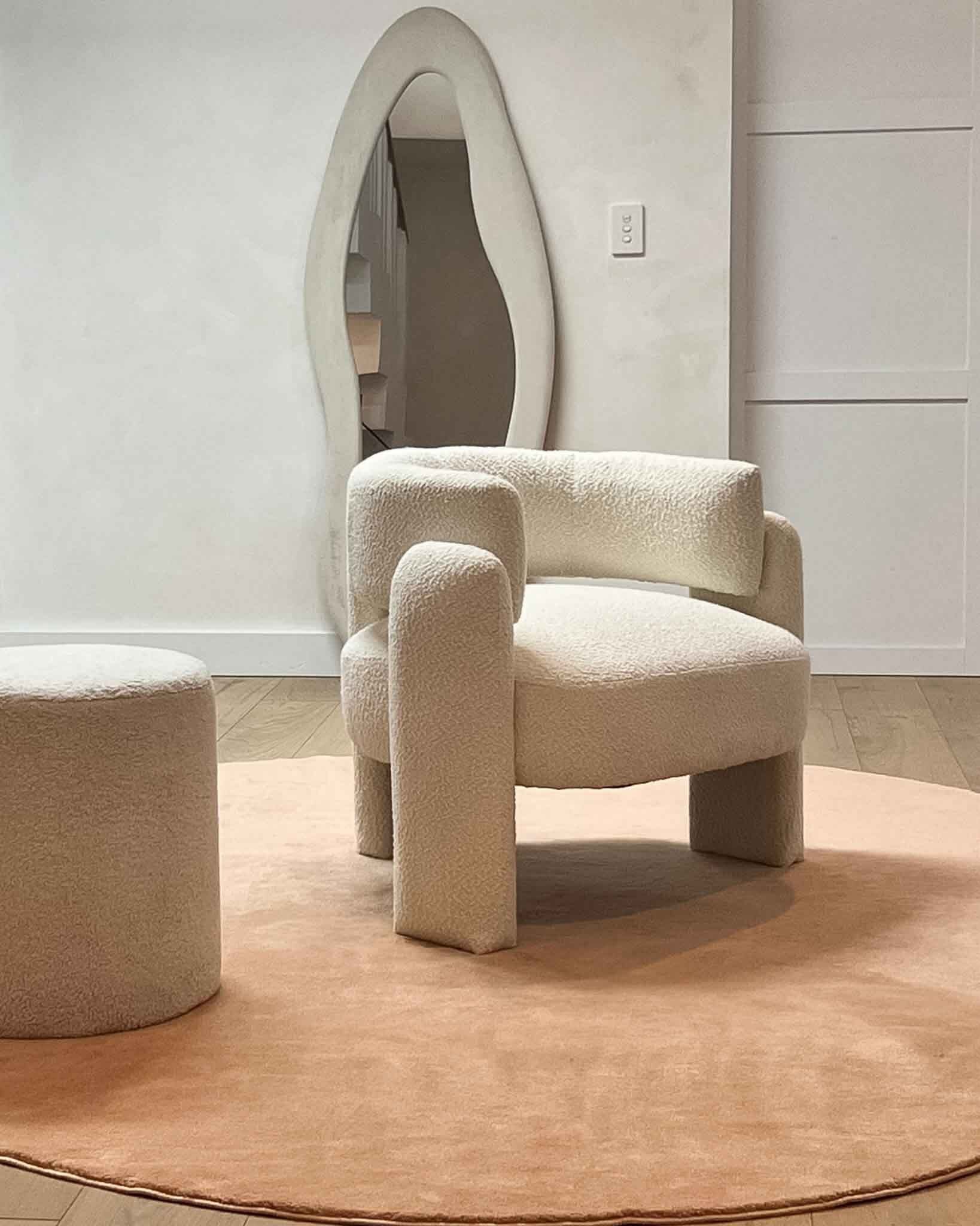 Golea Dark Beige Irregular Shape Washable Rug - Image 8