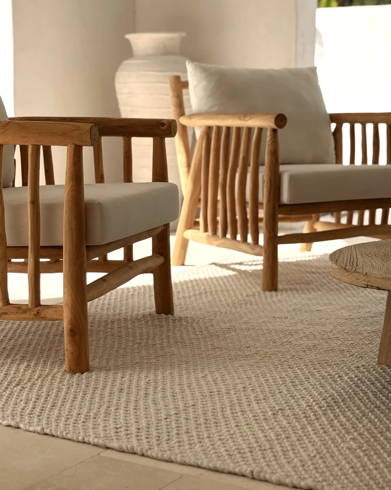 Greta Ivory Indoor Outdoor P.E.T Rug - Image 2