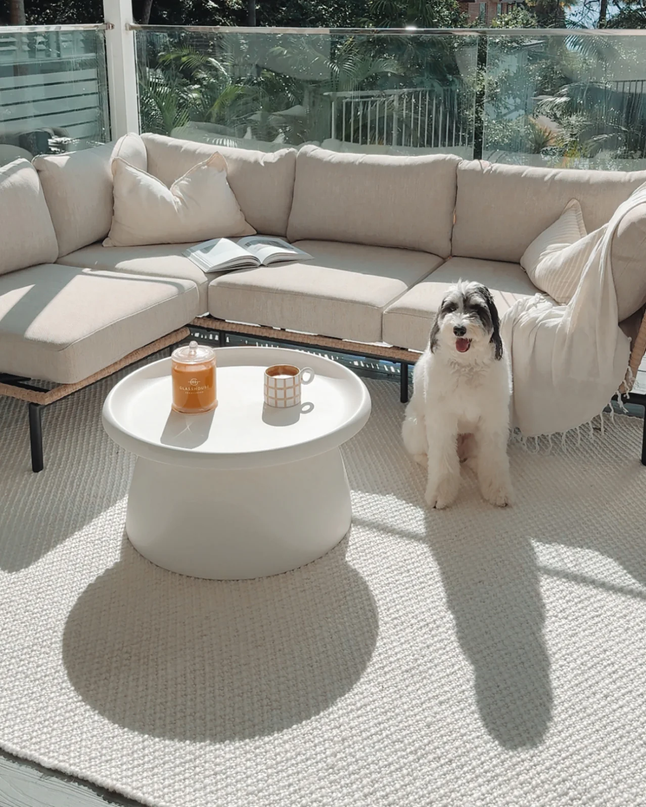 Greta Ivory Indoor Outdoor P.E.T Rug - Image 6