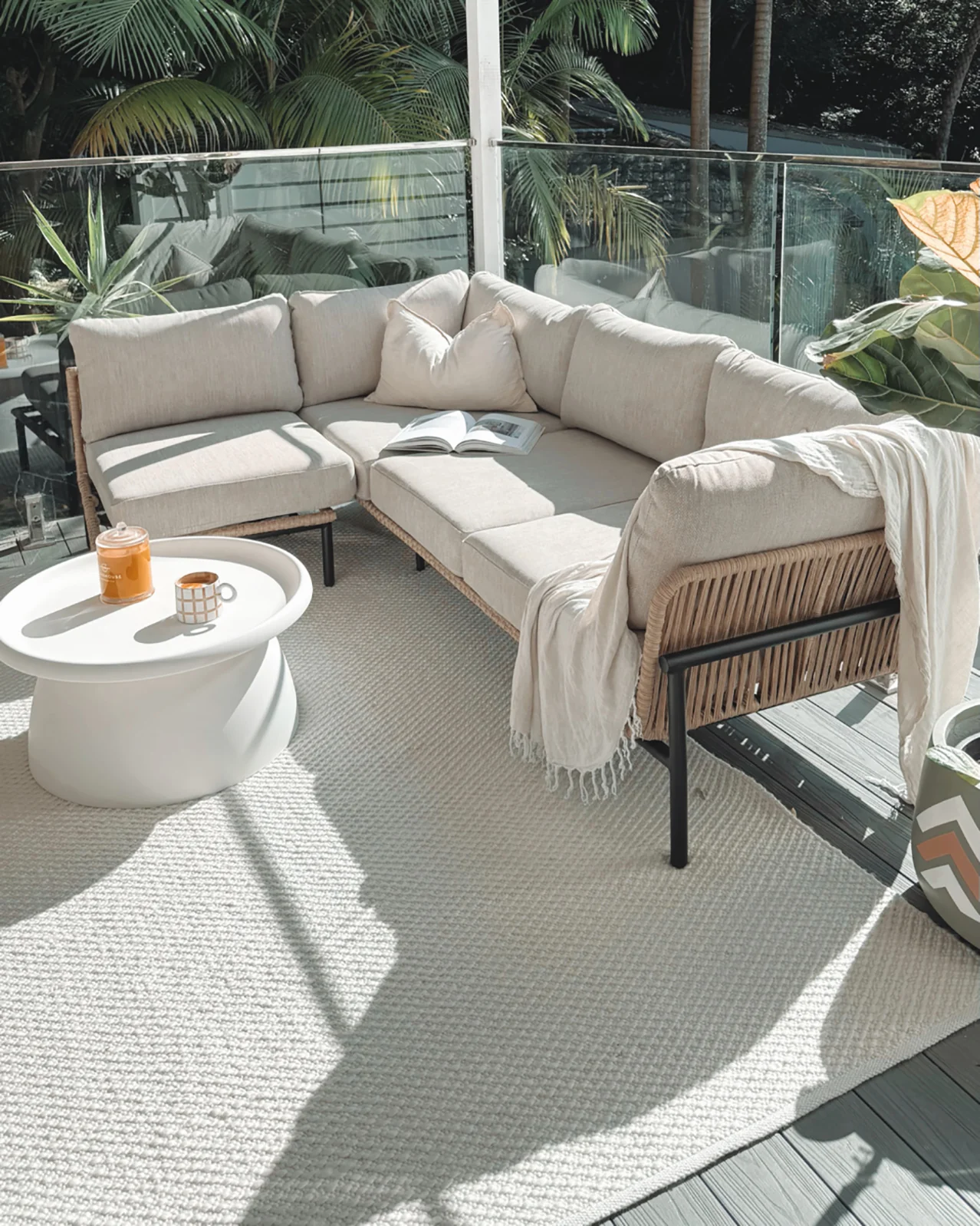 Greta Ivory Indoor Outdoor P.E.T Rug - Image 7