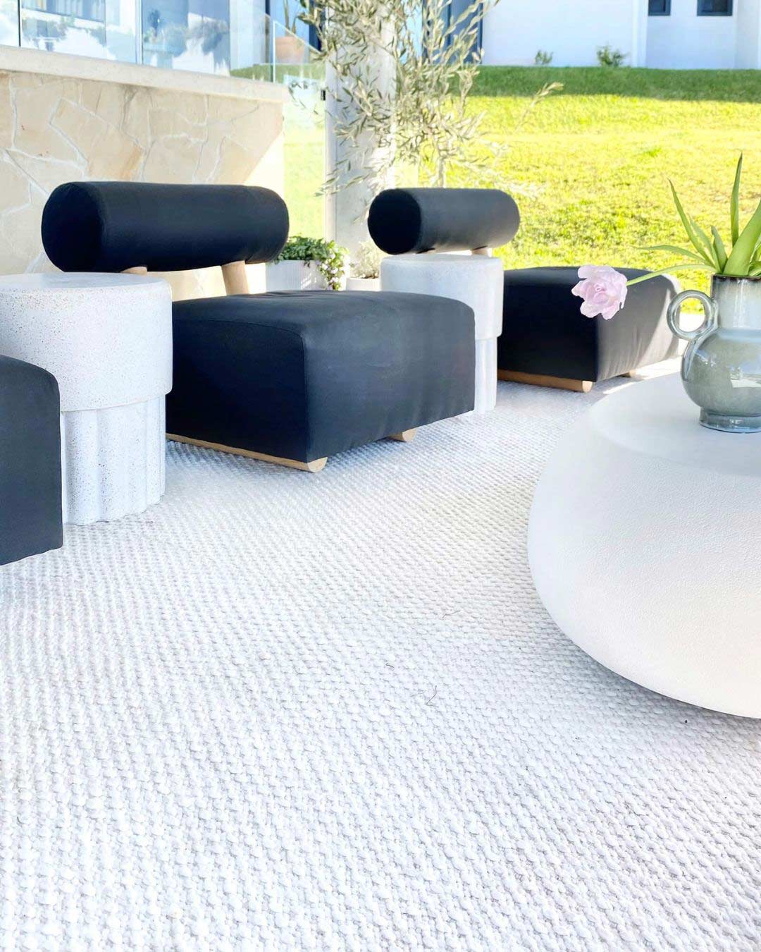 Greta Ivory Indoor Outdoor P.E.T Rug - Image 8