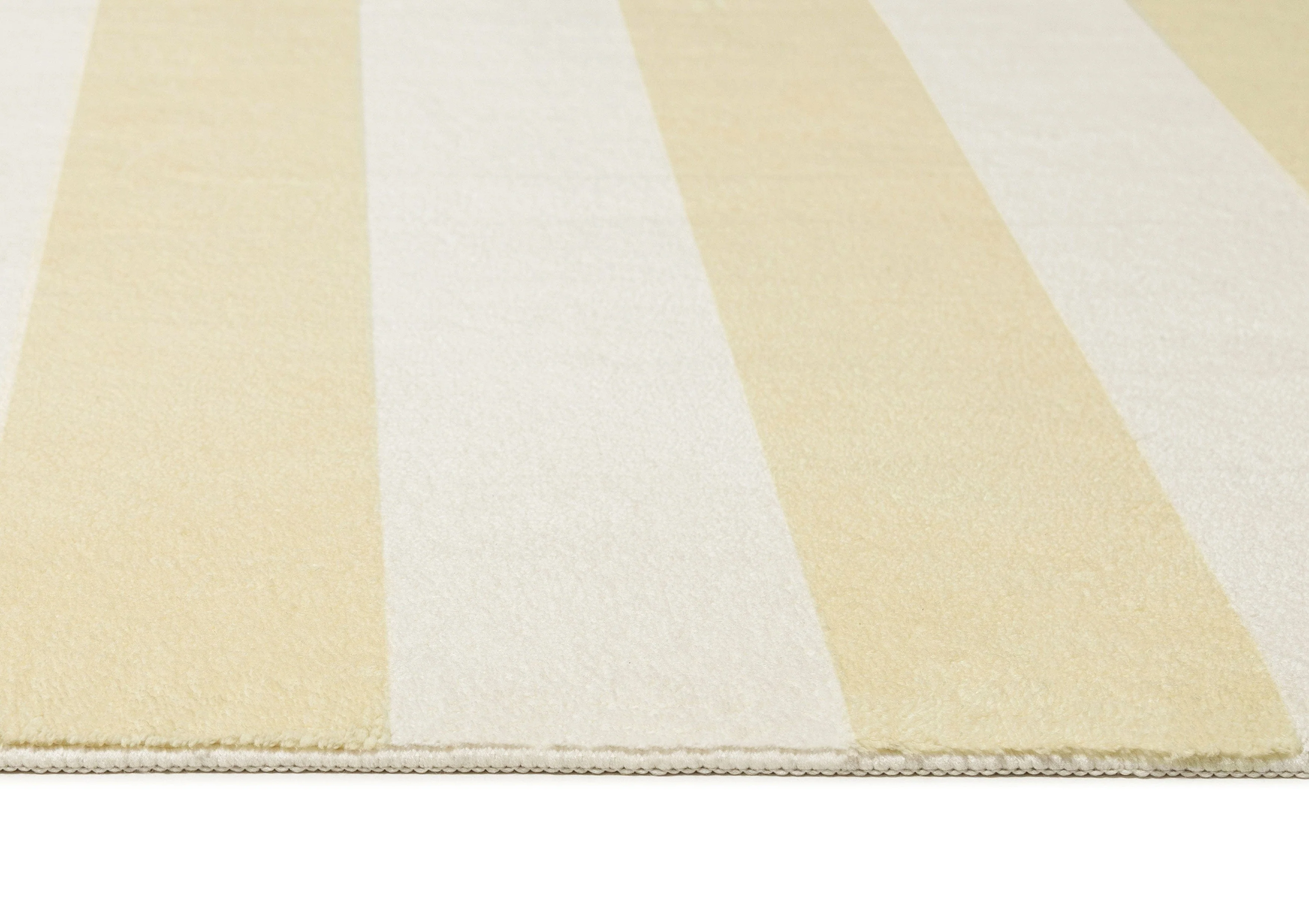 Griselda Yellow Cream Stripe Washable Rug - Image 10