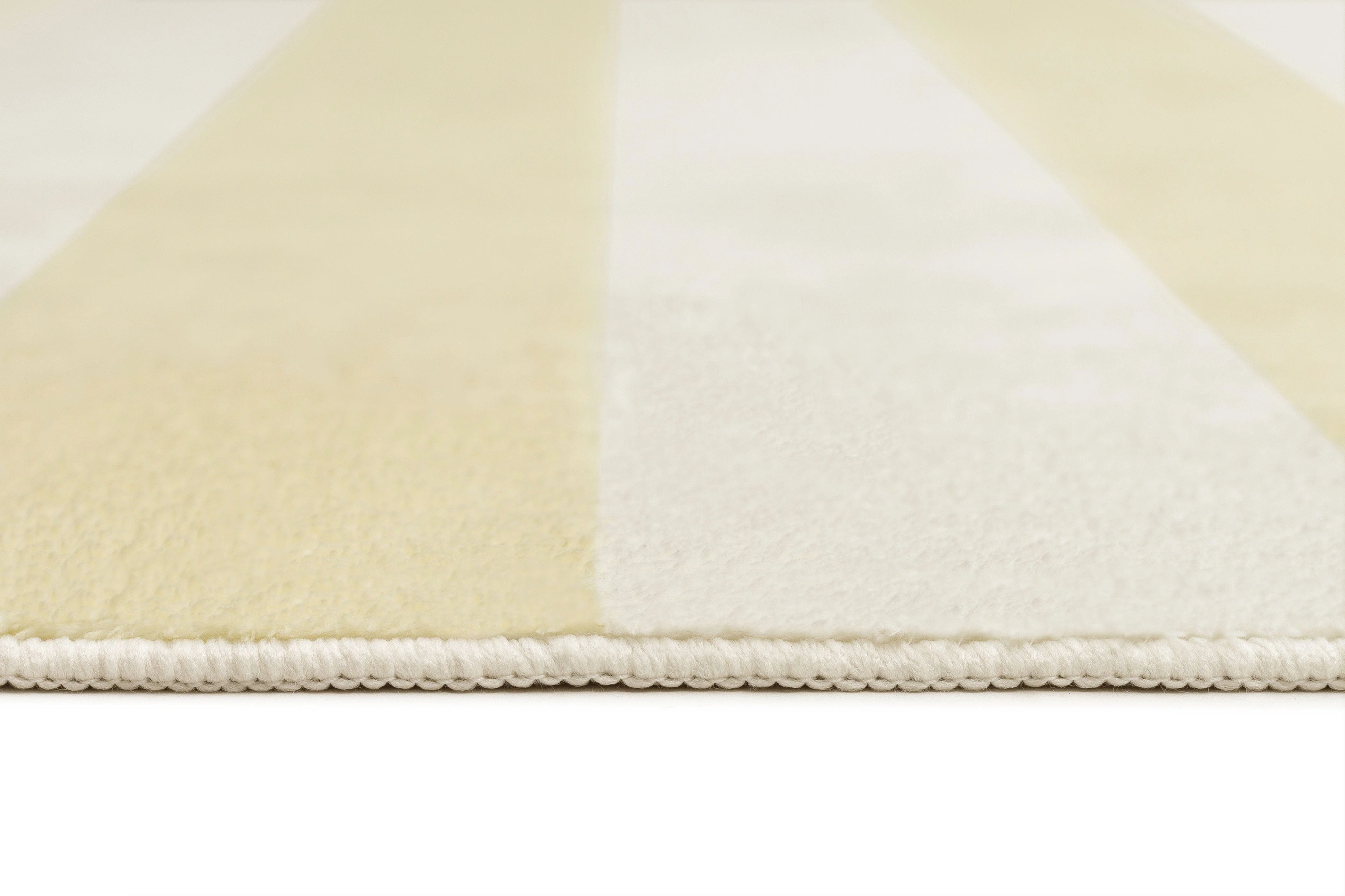 Griselda Yellow Cream Stripe Washable Rug - Image 12