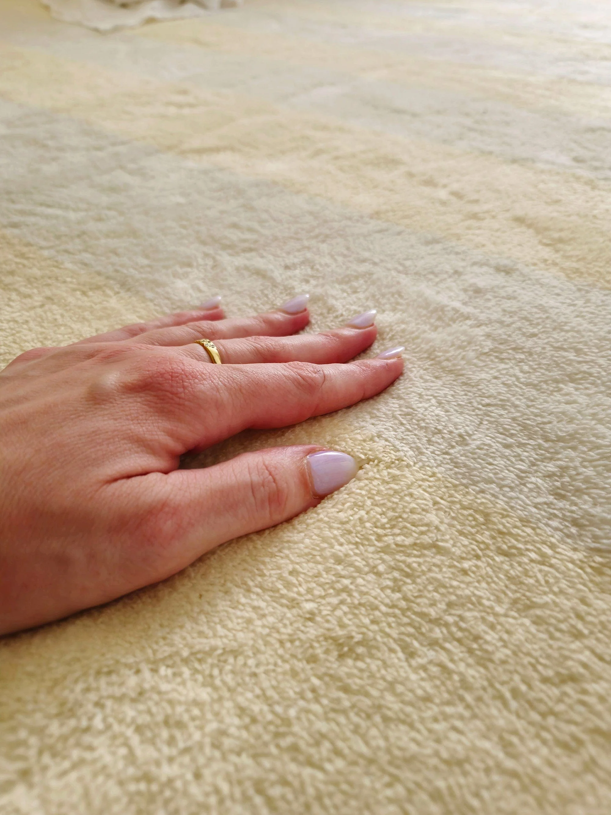 Griselda Yellow Cream Stripe Washable Rug - Image 4