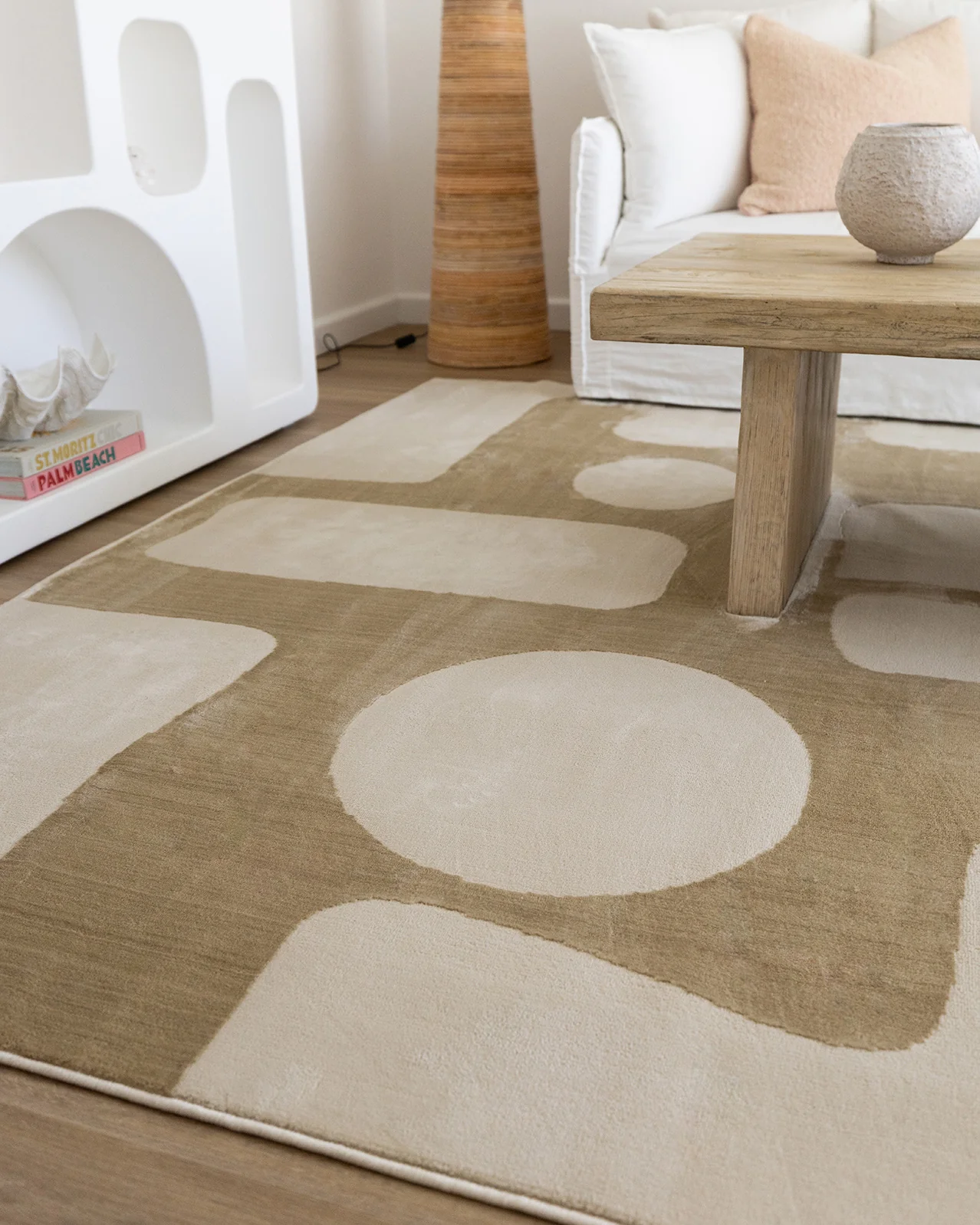 Hadessa Textured Geometric Neutral Rug - Image 4