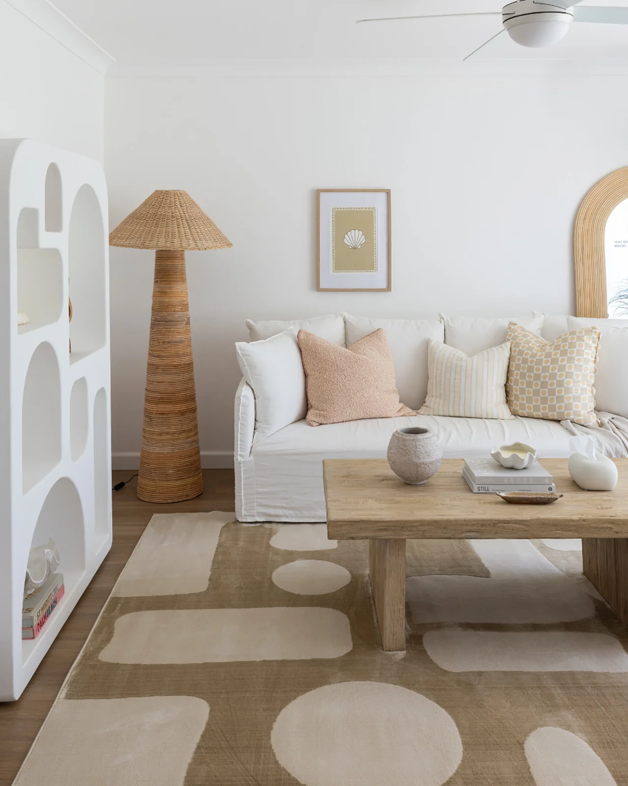 Hadessa Textured Geometric Neutral Rug - Image 6
