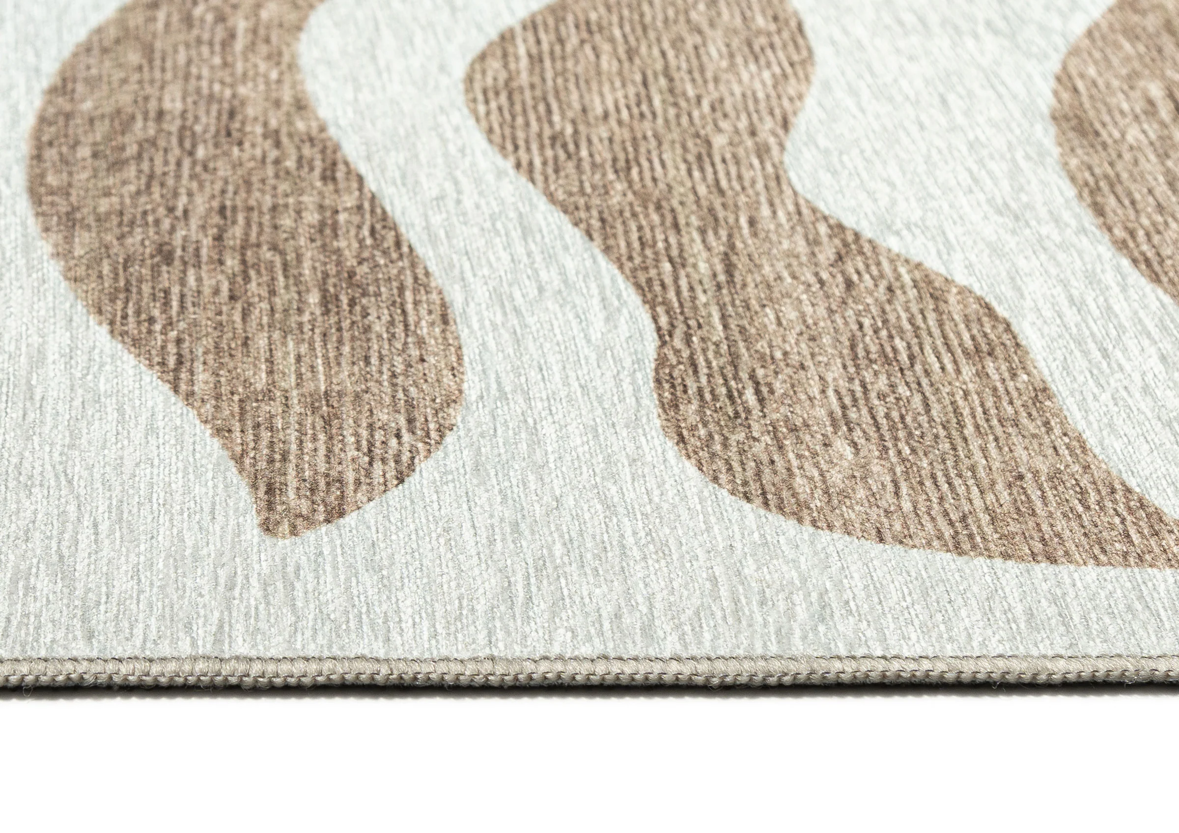 Hanako Beige Cream Indoor Outdoor Washable Rug - Image 11