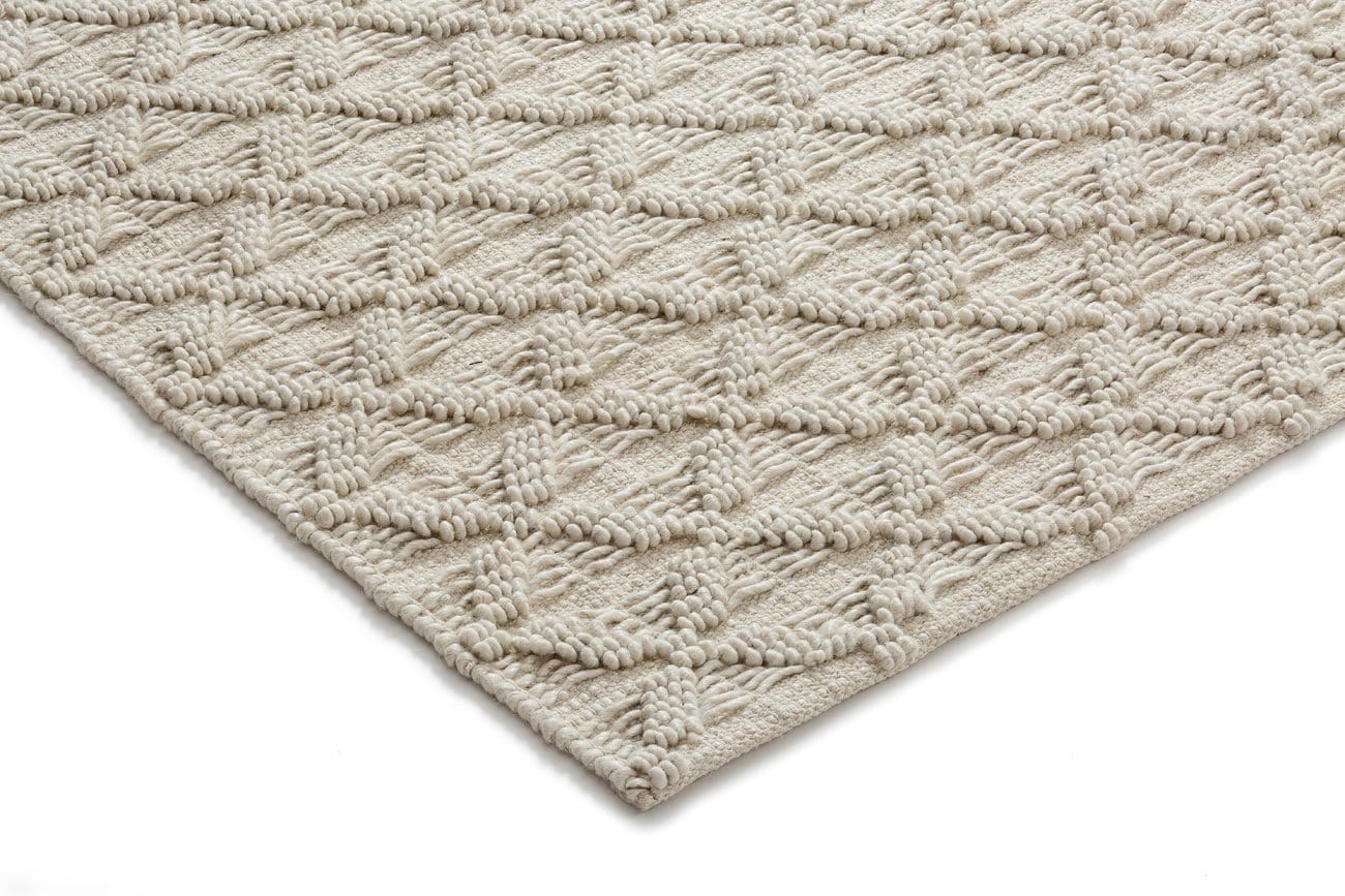 Hanna Ivory Leaflets Wool Blend Rug - Image 15