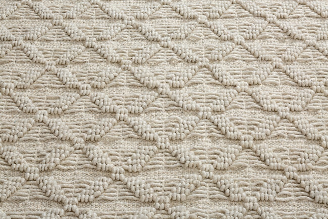 Hanna Ivory Leaflets Wool Blend Rug - Image 17