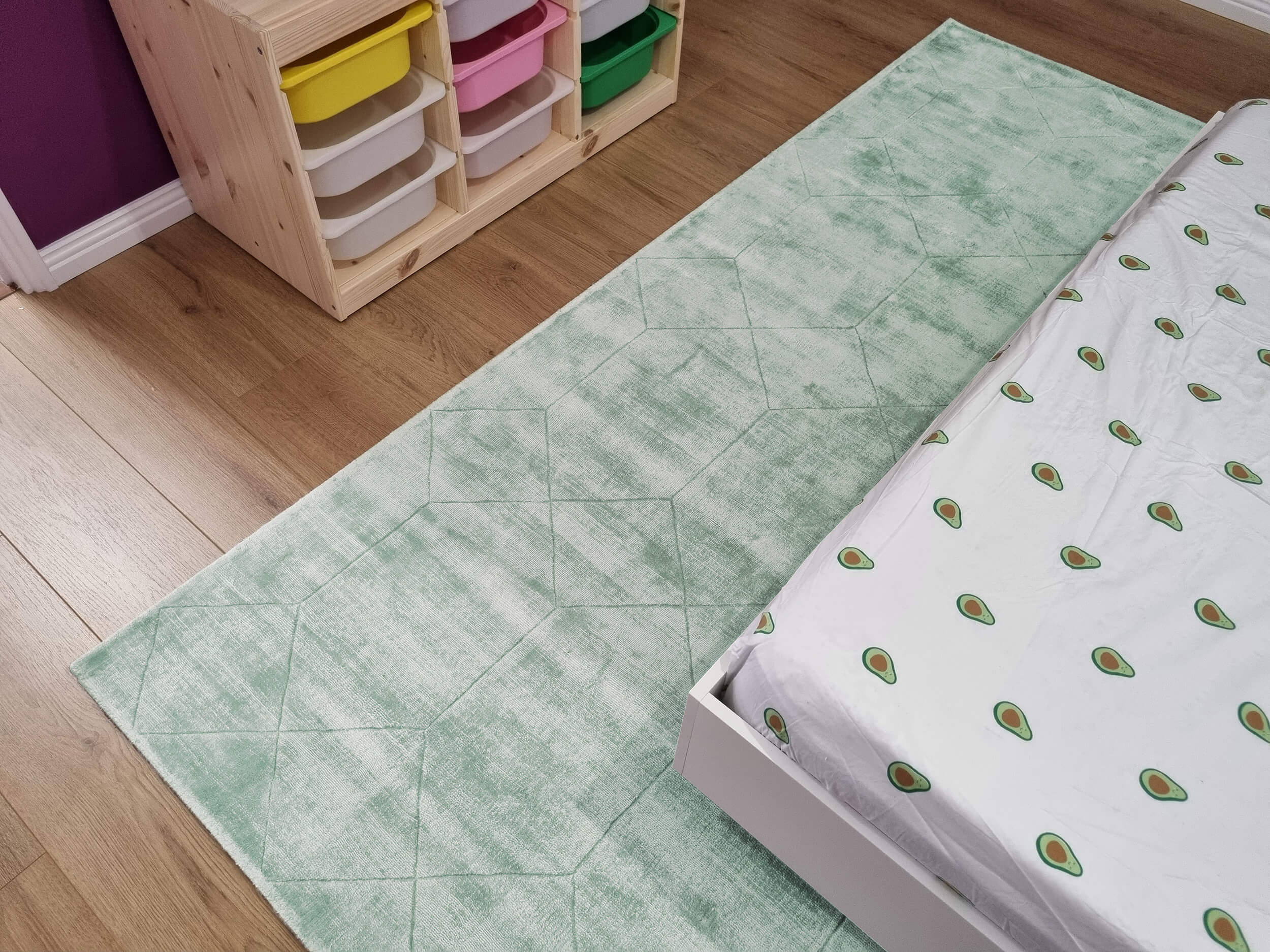 Harley Mint Green Geometric Viscose Rug - Image 6