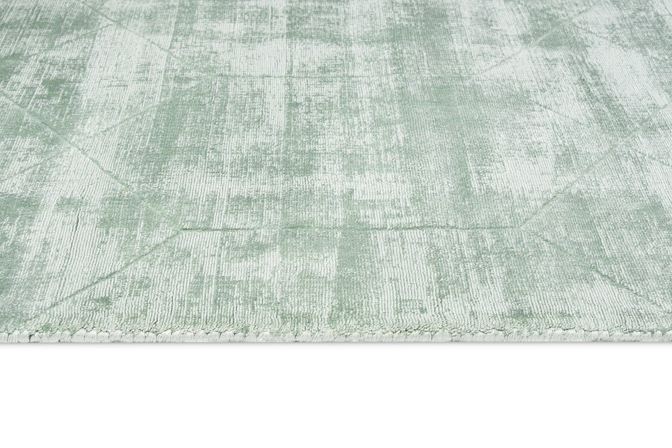 Harley Mint Green Geometric Viscose Rug - Image 9