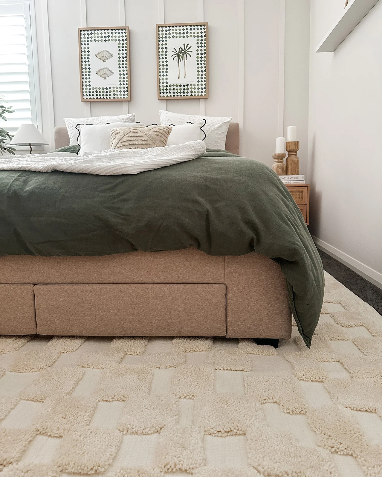 Harmon Ivory Modern Checkered Rug - Image 3