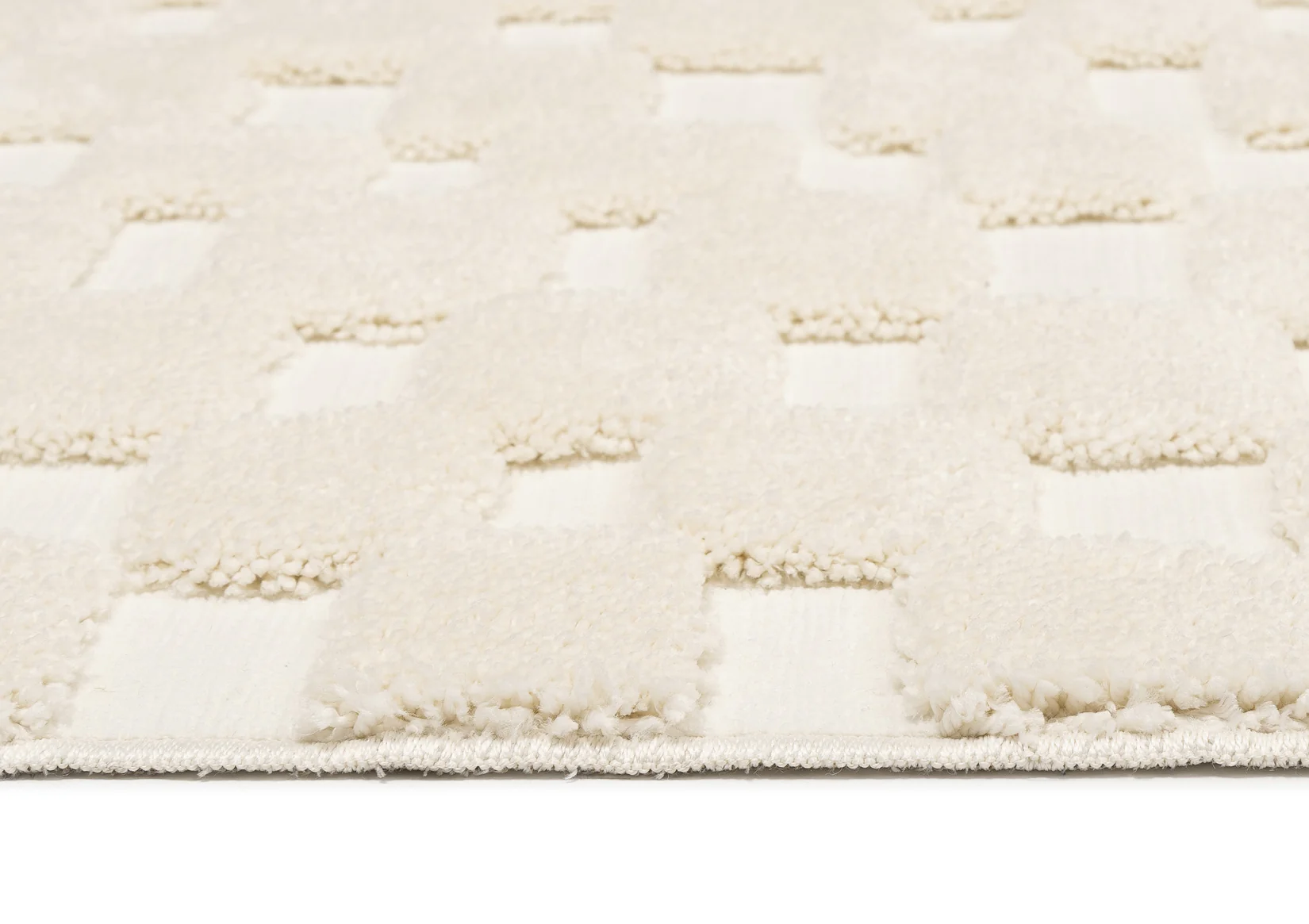 Harmon Ivory Modern Checkered Rug - Image 8