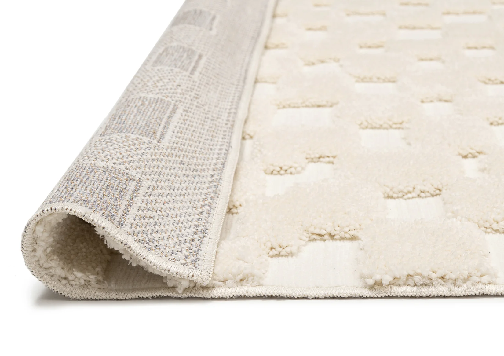 Harmon Ivory Modern Checkered Rug - Image 9