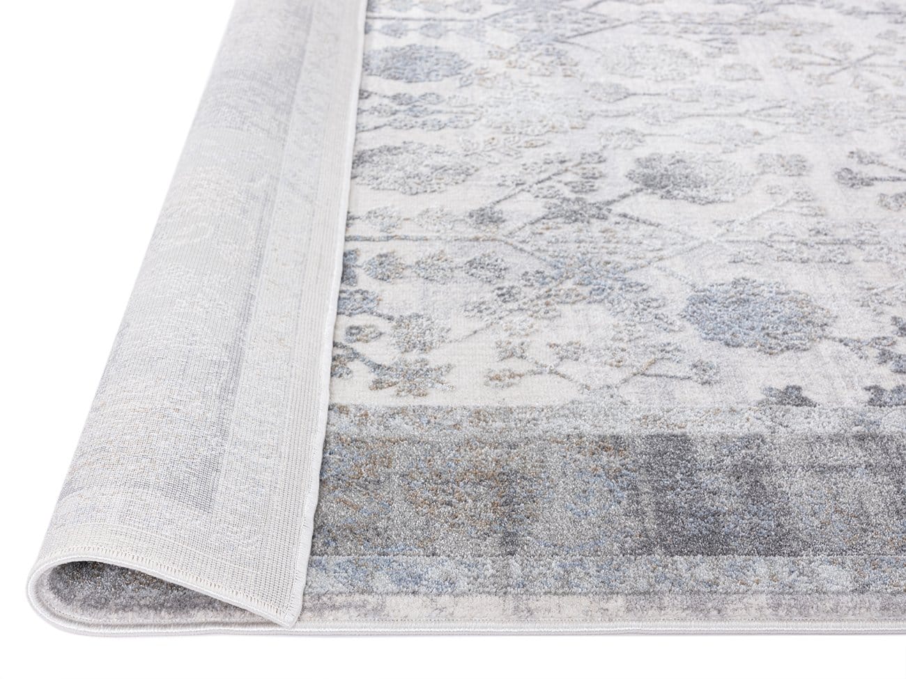 Harper Grey And Cream Faded Motif Rug - Image 10