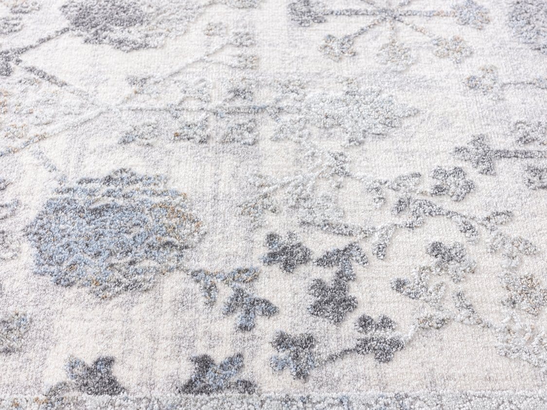 Harper Grey And Cream Faded Motif Rug - Image 11